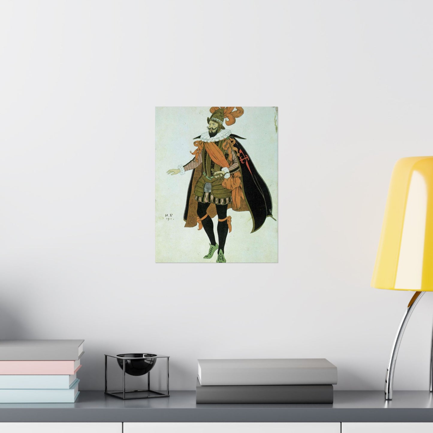 Bilibin Comandor - Art nouveau public domain image High Quality Matte Wall Art Poster for Home, Office, Classroom