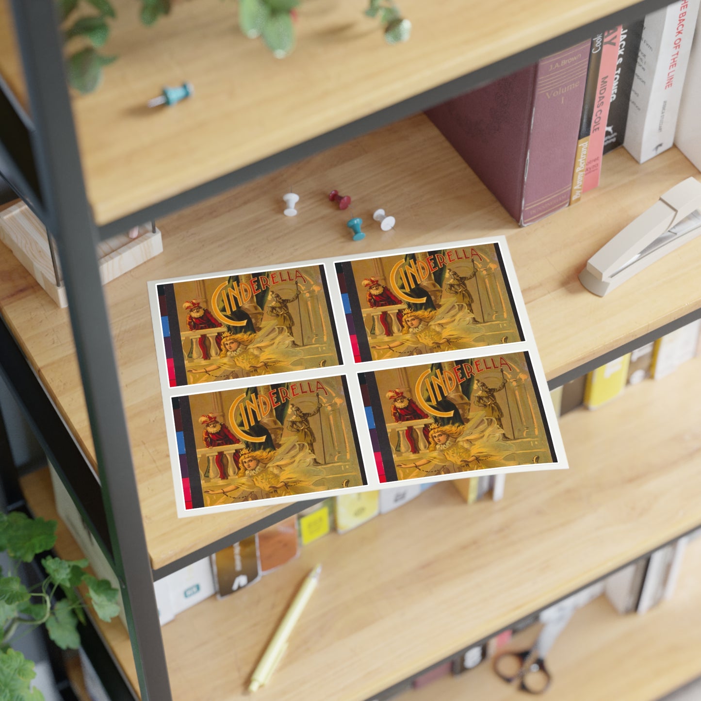 Cinderella / /W.B. Conkey Company, Chicago-New York. Laminated UV Protective Vinyl Stickers