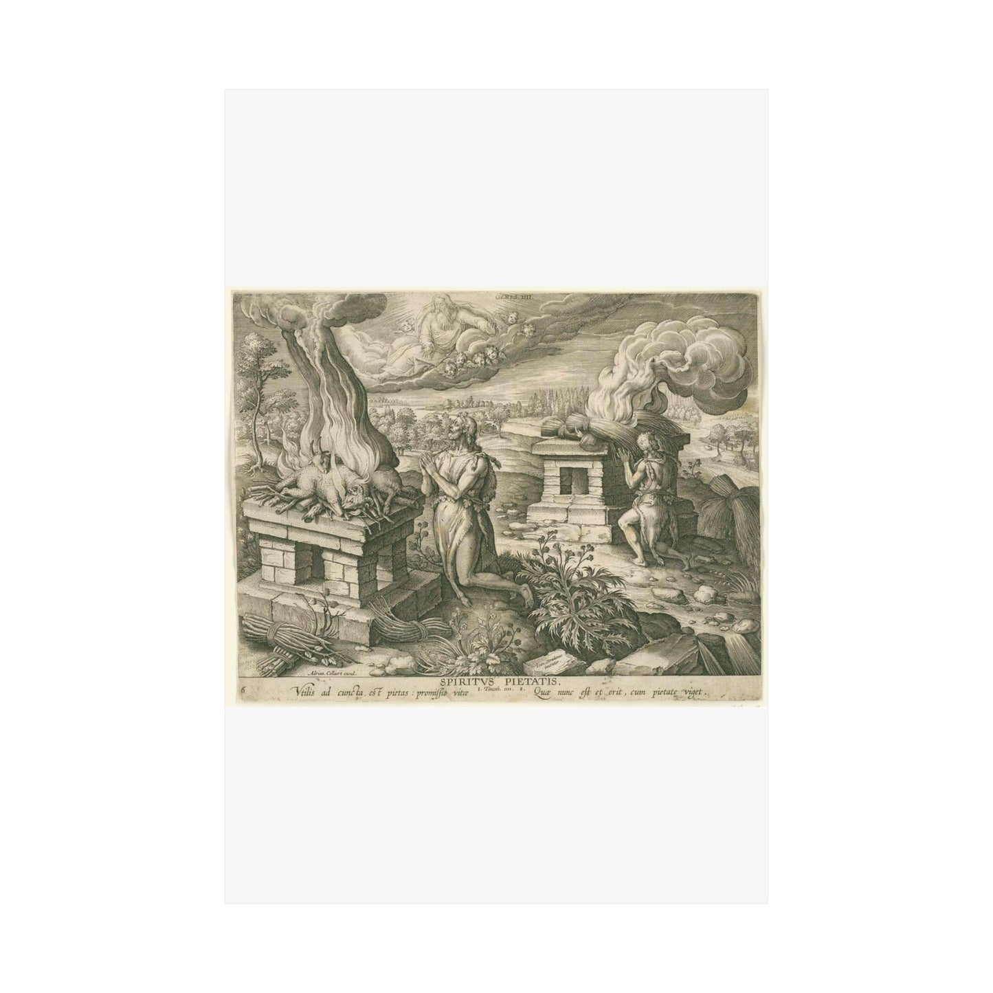 Offer van Abel: de gave van godsdienstigheid High Quality Matte Wall Art Poster for Home, Office, Classroom