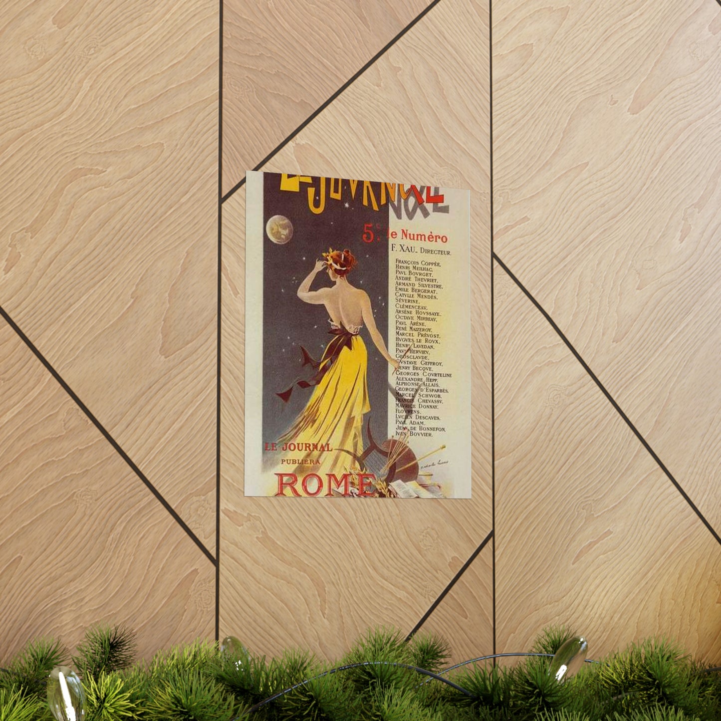 Affiche pour annoncer la publication de "Rome" dans Le Journal. High Quality Matte Wall Art Poster for Home, Office, Classroom