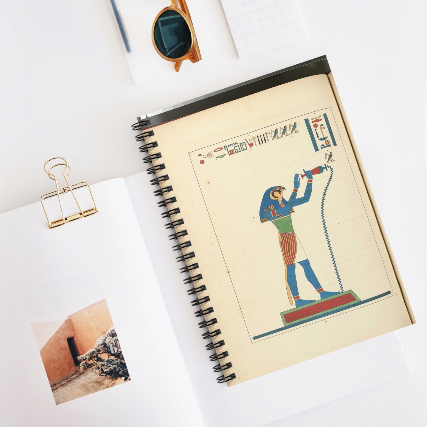 Thoth Trismégiste, le premier Hermès, Hermès Trismégiste. Spiral Bound Ruled Notebook with Printed Cover