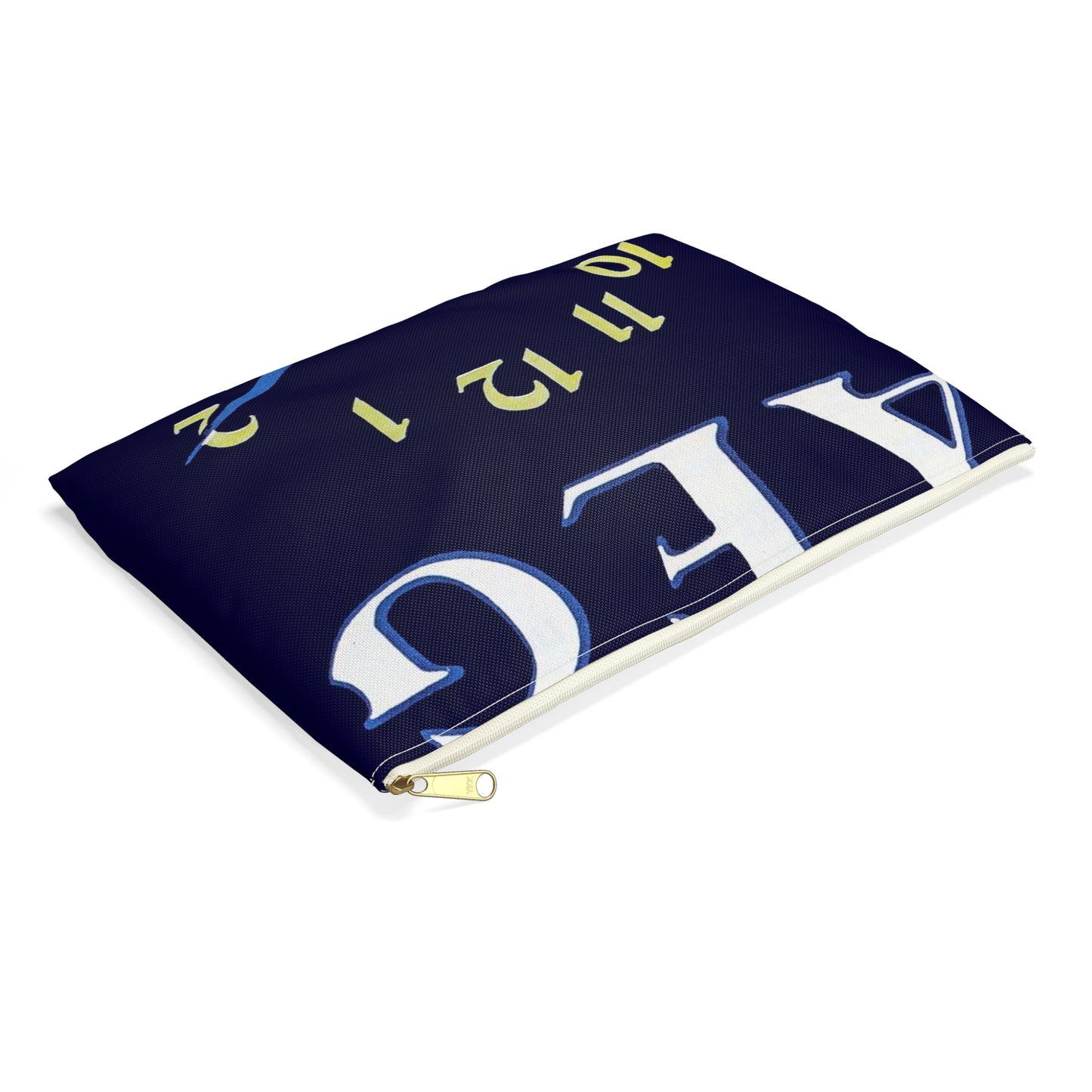 Advertisement Poster: 118aeg - Art Deco public domain image Large Organizer Pouch with Black Zipper