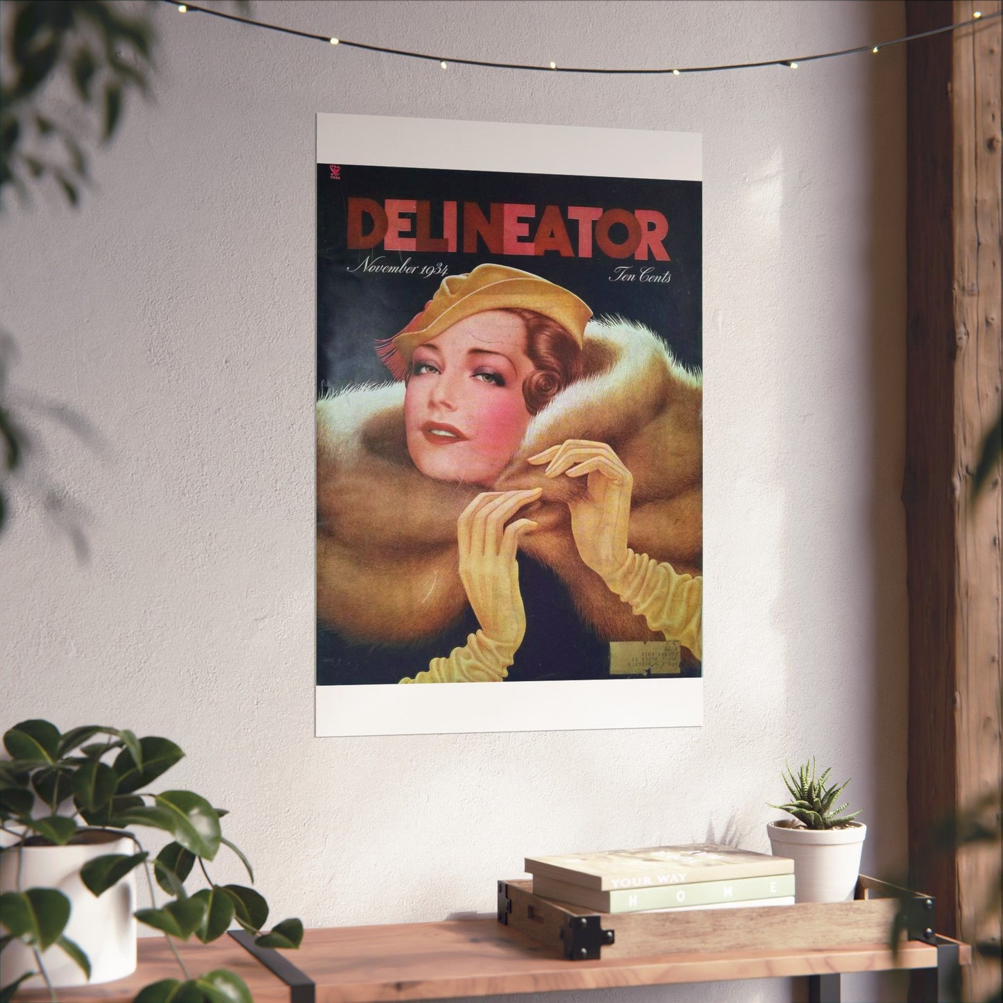 Delineator 1934-11 - Art Deco public domain image High Quality Matte Wall Art Poster for Home, Office, Classroom
