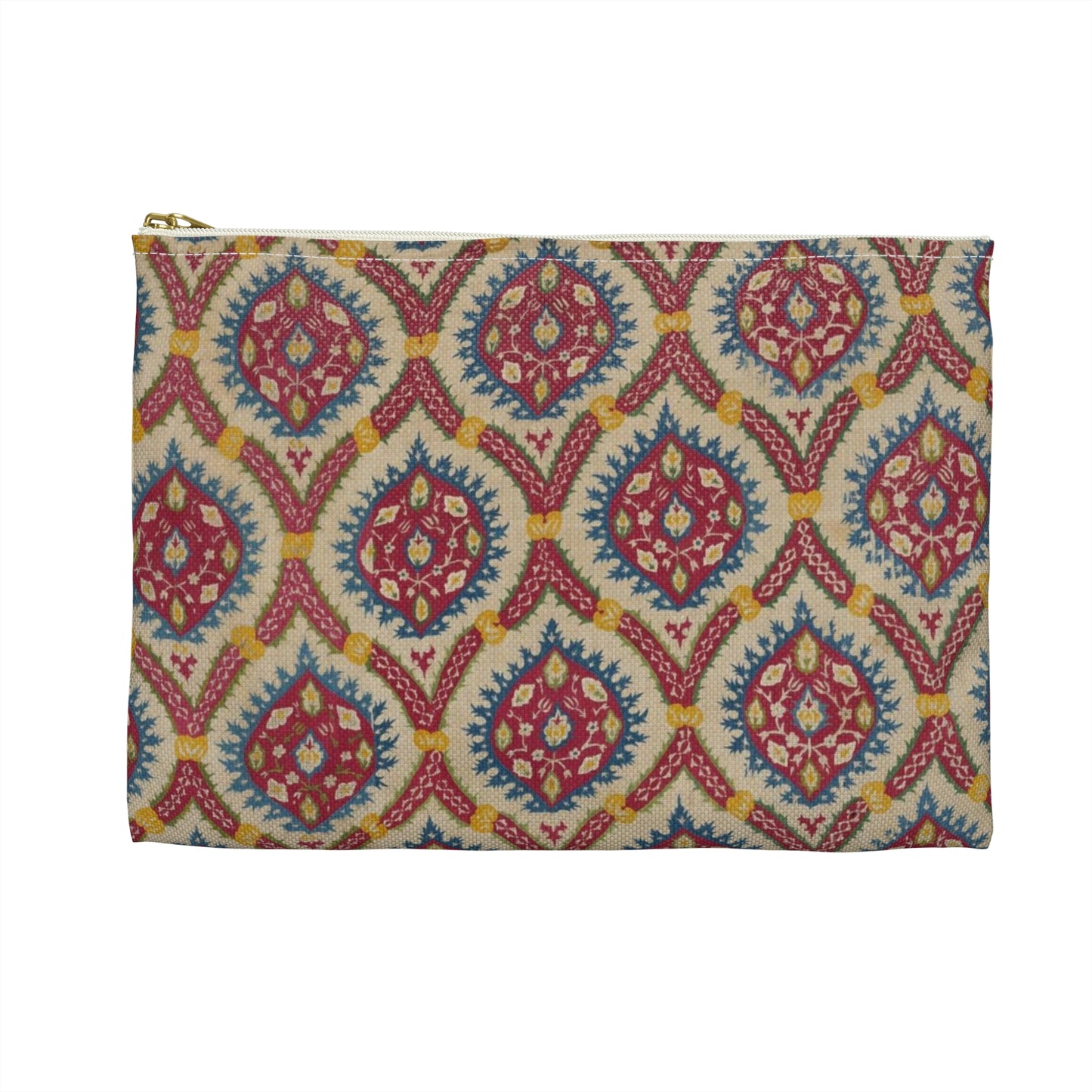 Turkish Cover, 15th century - Public domain dedication image Large Organizer Pouch with Black Zipper