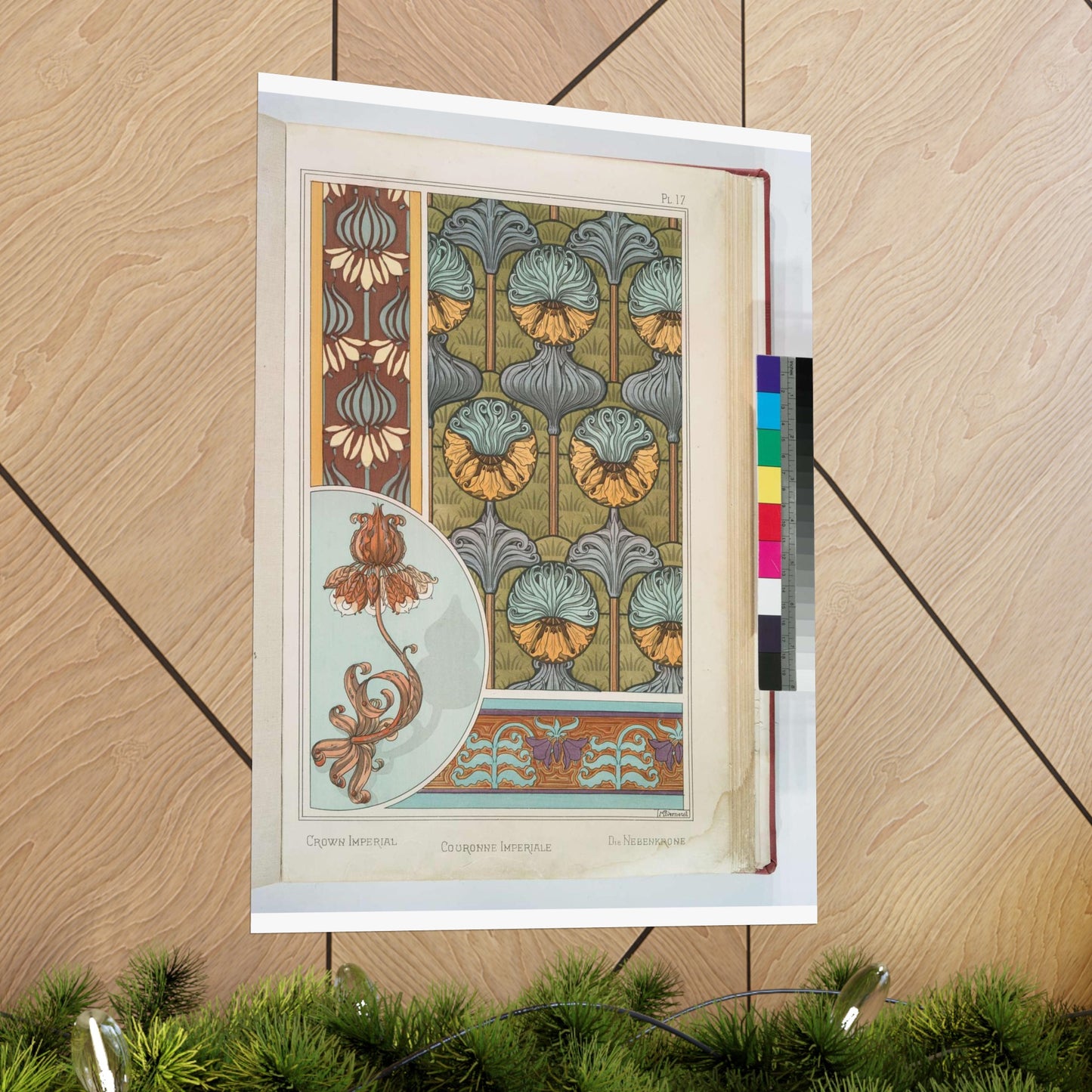 Couronne imperiale, Maurice Pillard Verneuil High Quality Matte Wall Art Poster for Home, Office, Classroom