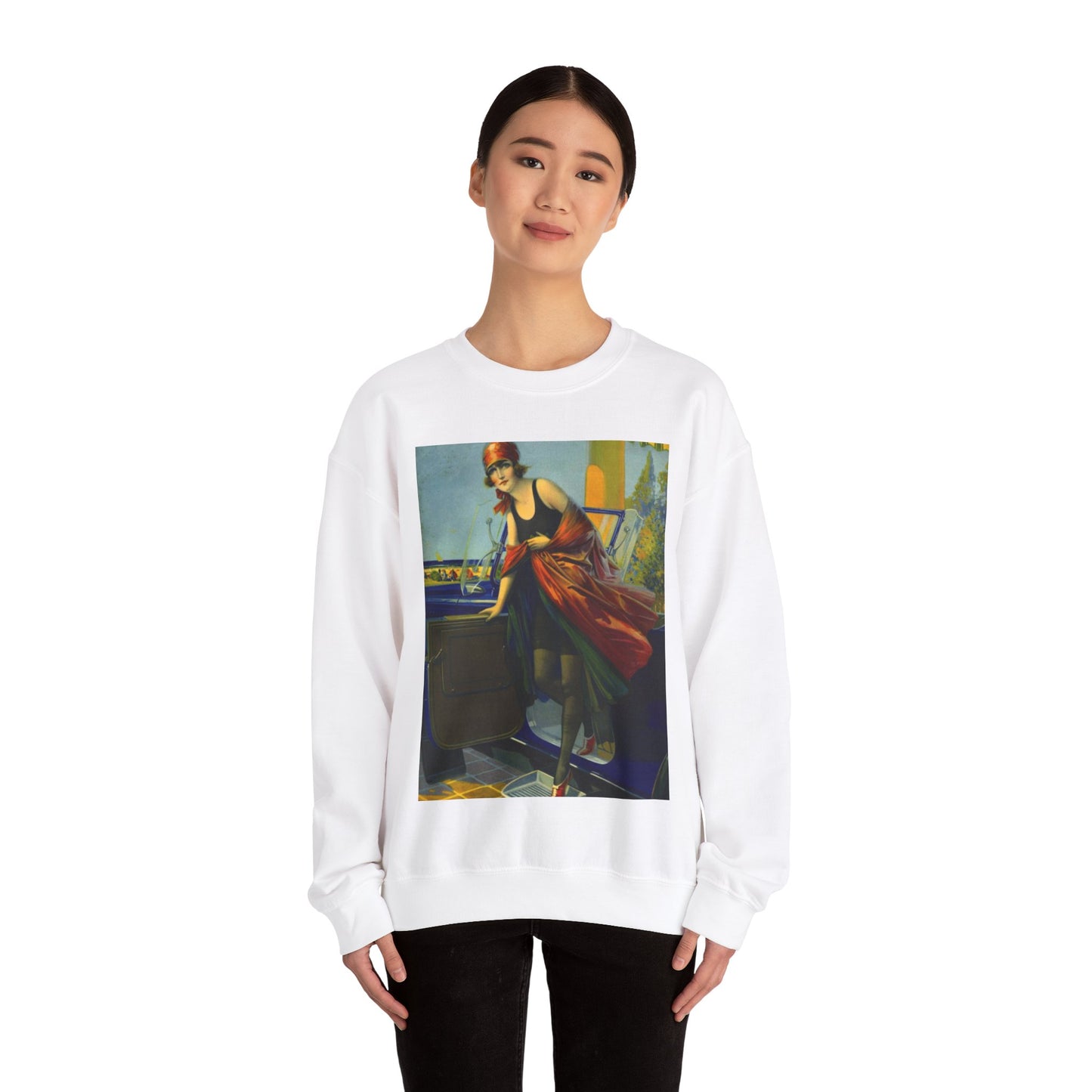 Greetings by Edward Mason Eggleston White Heavy Blend Adult Crew Neck SweatShirt