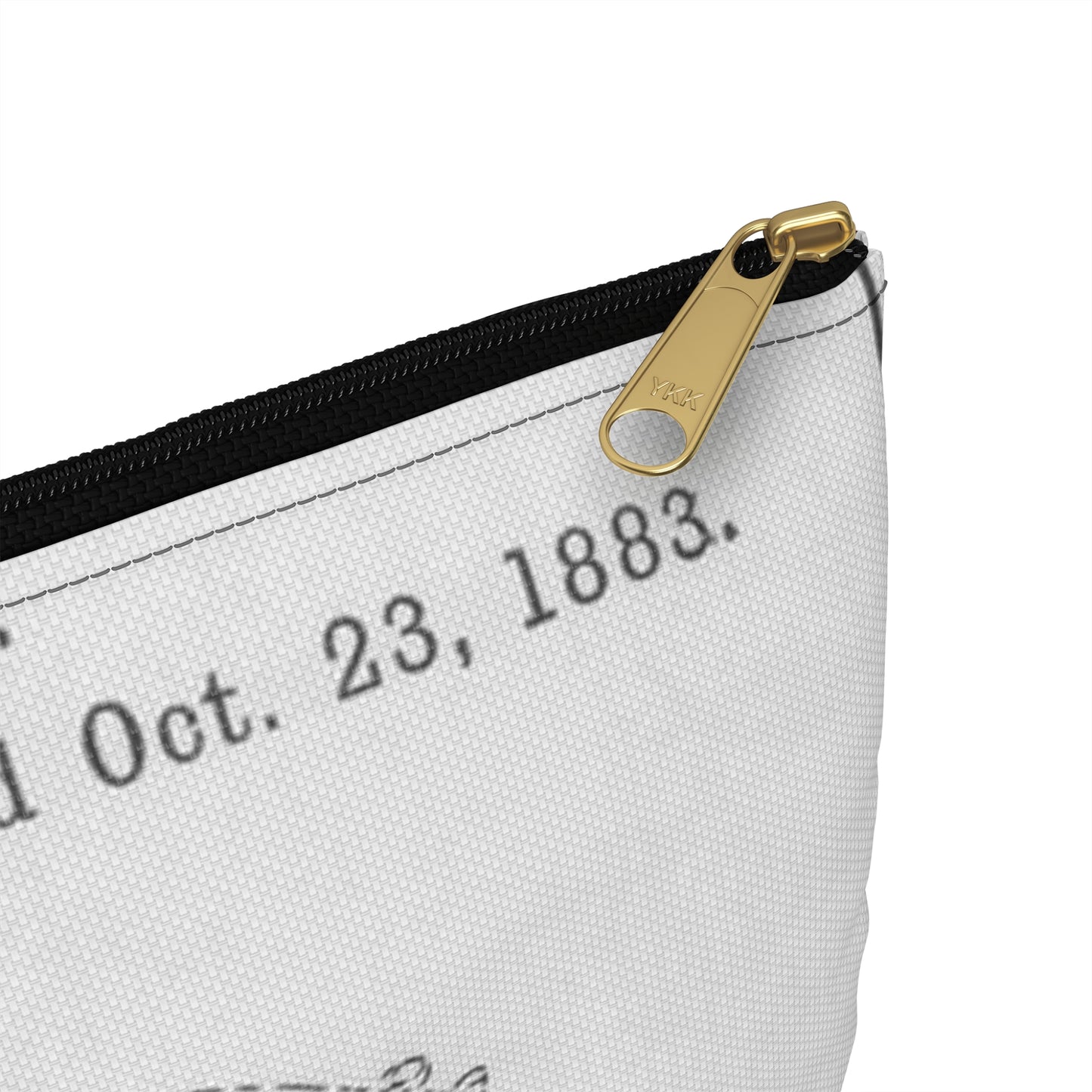 Patent drawing - Drawing of a "Mask for Base Ball Catchers" Public domain image Large Organizer Pouch with Black Zipper