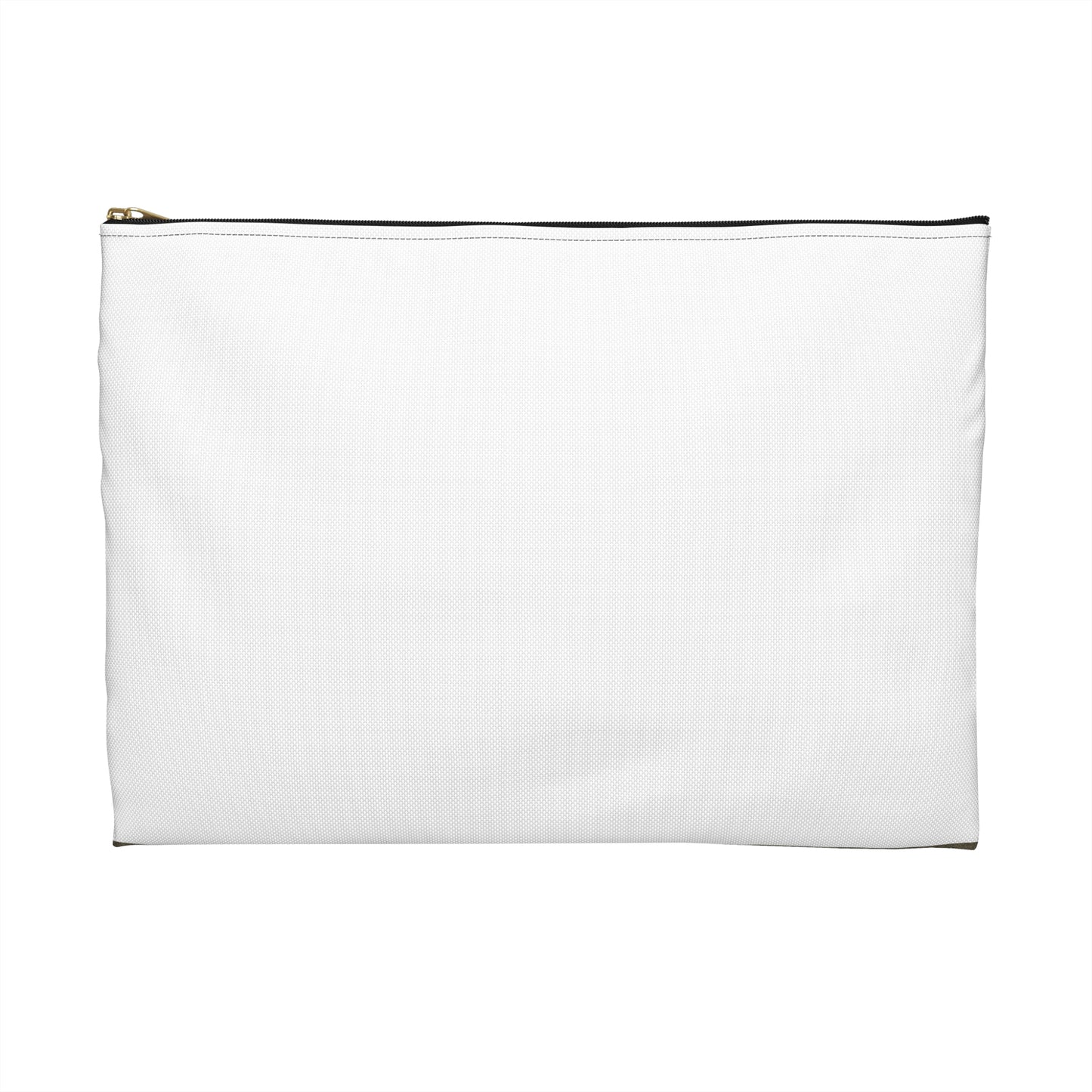 Frimärke ur Gösta Bodmans filatelistiska motivsamling, påbörjad 1950.Frimärke från Finland, 1957. Motiv av Lammi Kyrka med stigport och klockstapel. Large Organizer Pouch with Black Zipper