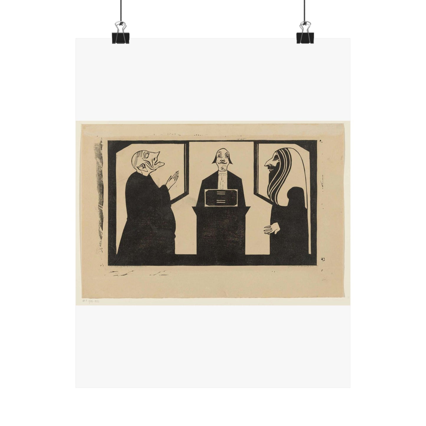 Samuel Jessurun de Mesquita - Entre ces trois mon coeur balance High Quality Matte Wall Art Poster for Home, Office, Classroom