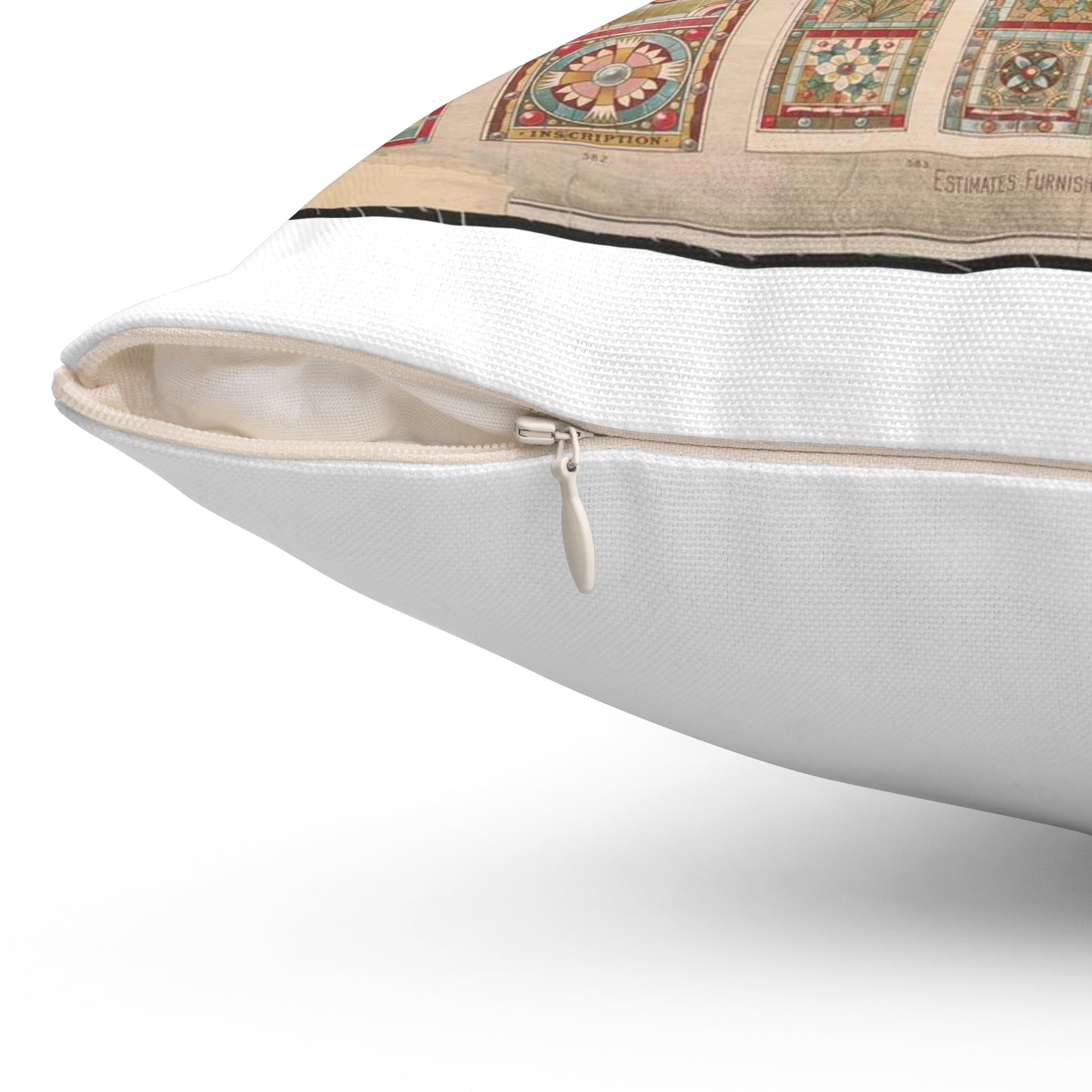 F.D. Kinsella & Co., stained glass works Decorative Accent Square Pillow
