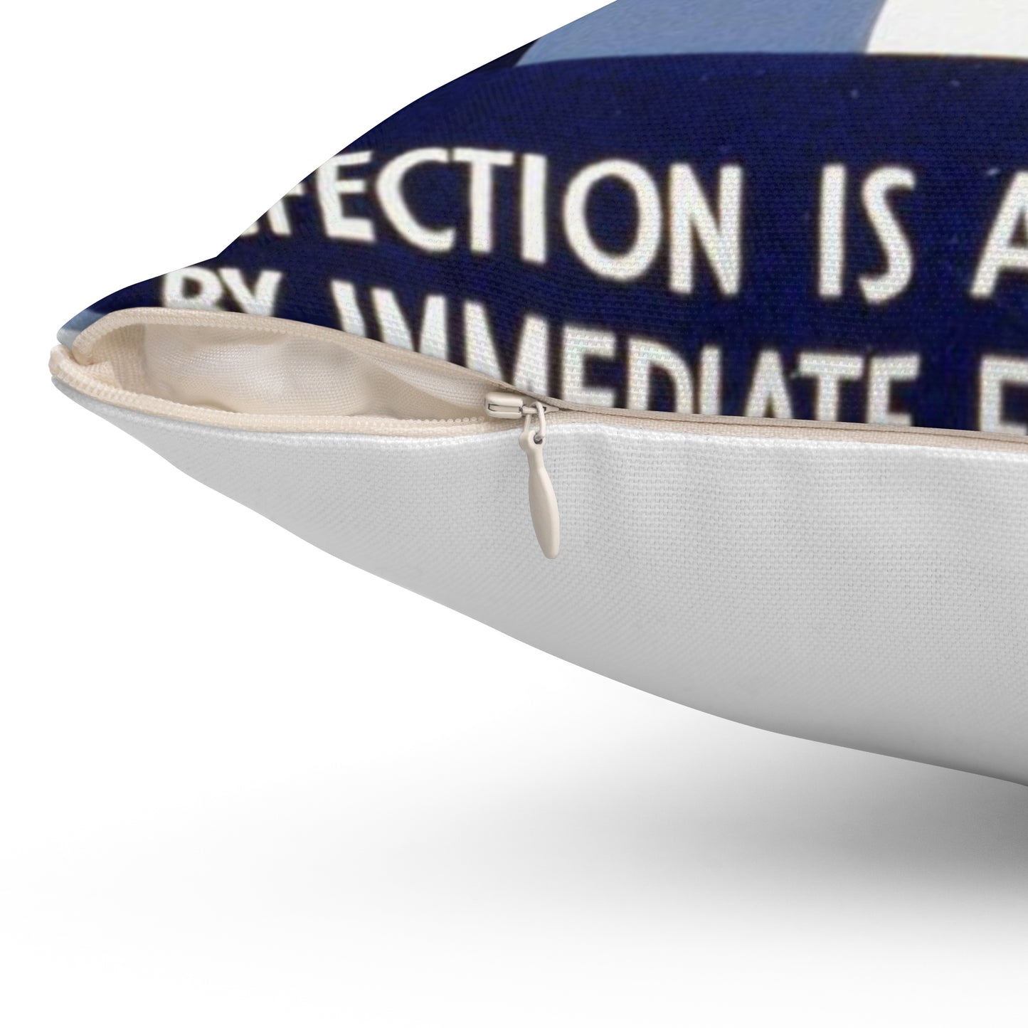 "Just a scratch" But! Infection is avoided by immediate first aid on-the-job! Decorative Accent Square Pillow