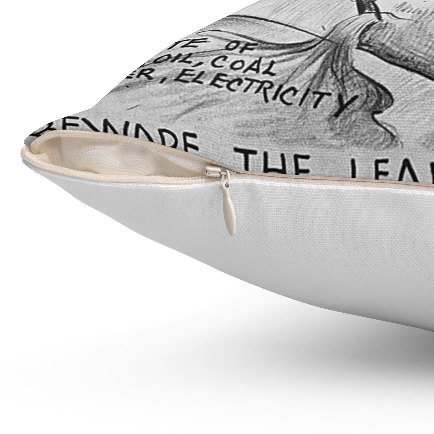 "BEWARE OF THE LEAK IN THE DAM!!" Decorative Accent Square Pillow