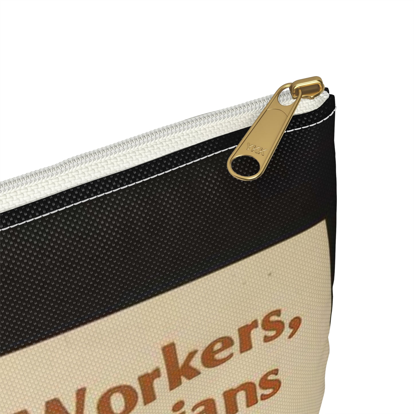A new era for women workers, minority women and lesbians Large Organizer Pouch with Black Zipper