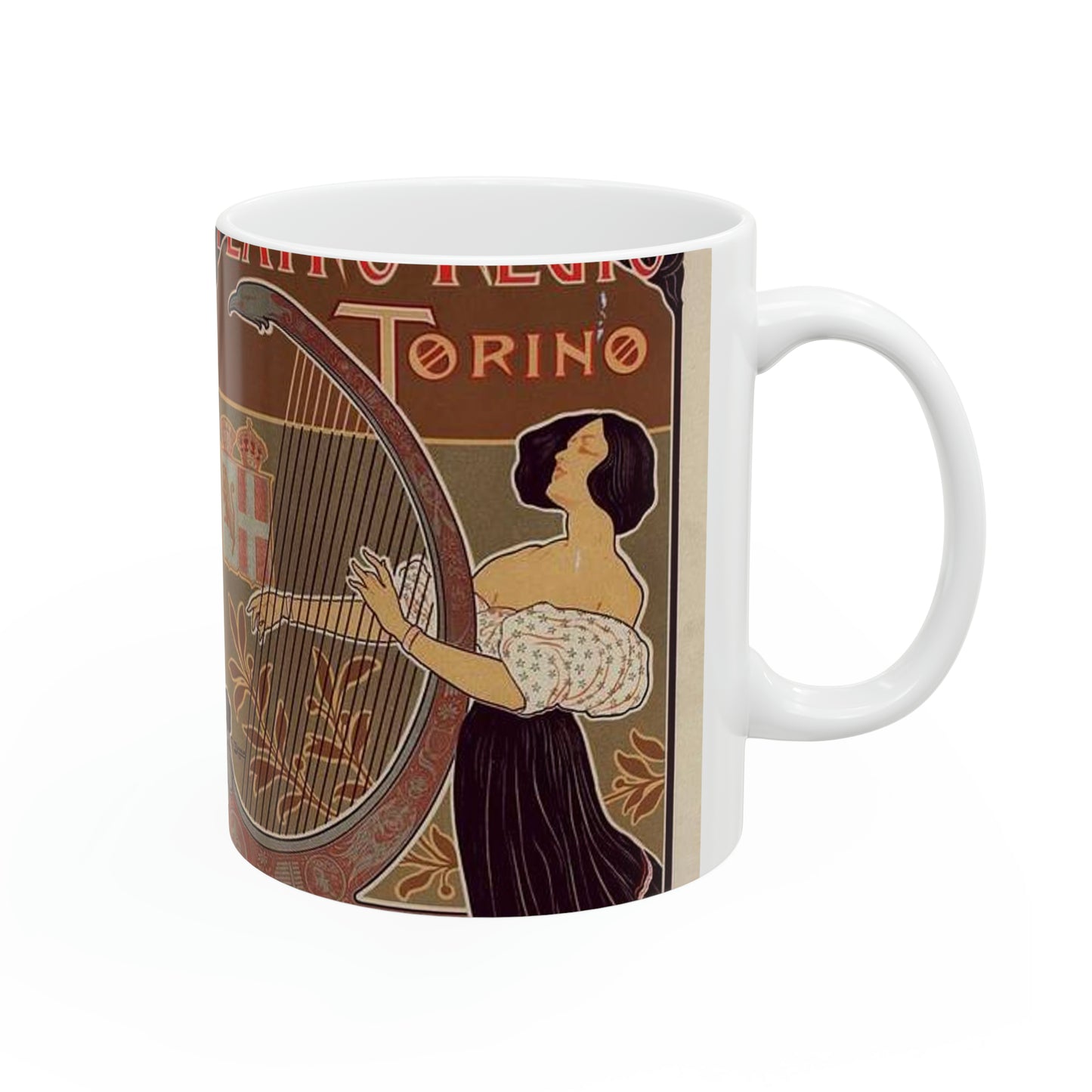 Affiche italienne pour le "Théâtre royal de Turin" Beautiful Novelty Ceramic Coffee Mug 11oz