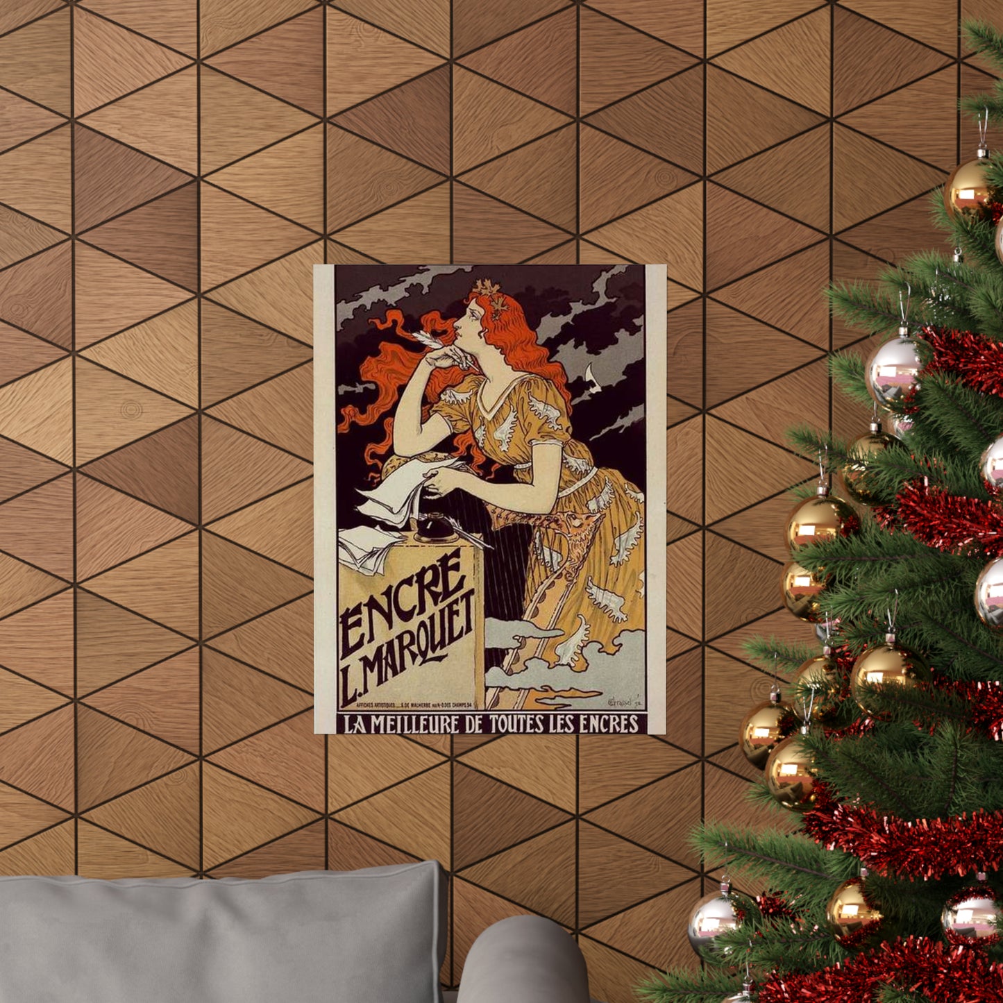 Affiche pour l' "Encre Marquet". High Quality Matte Wall Art Poster for Home, Office, Classroom