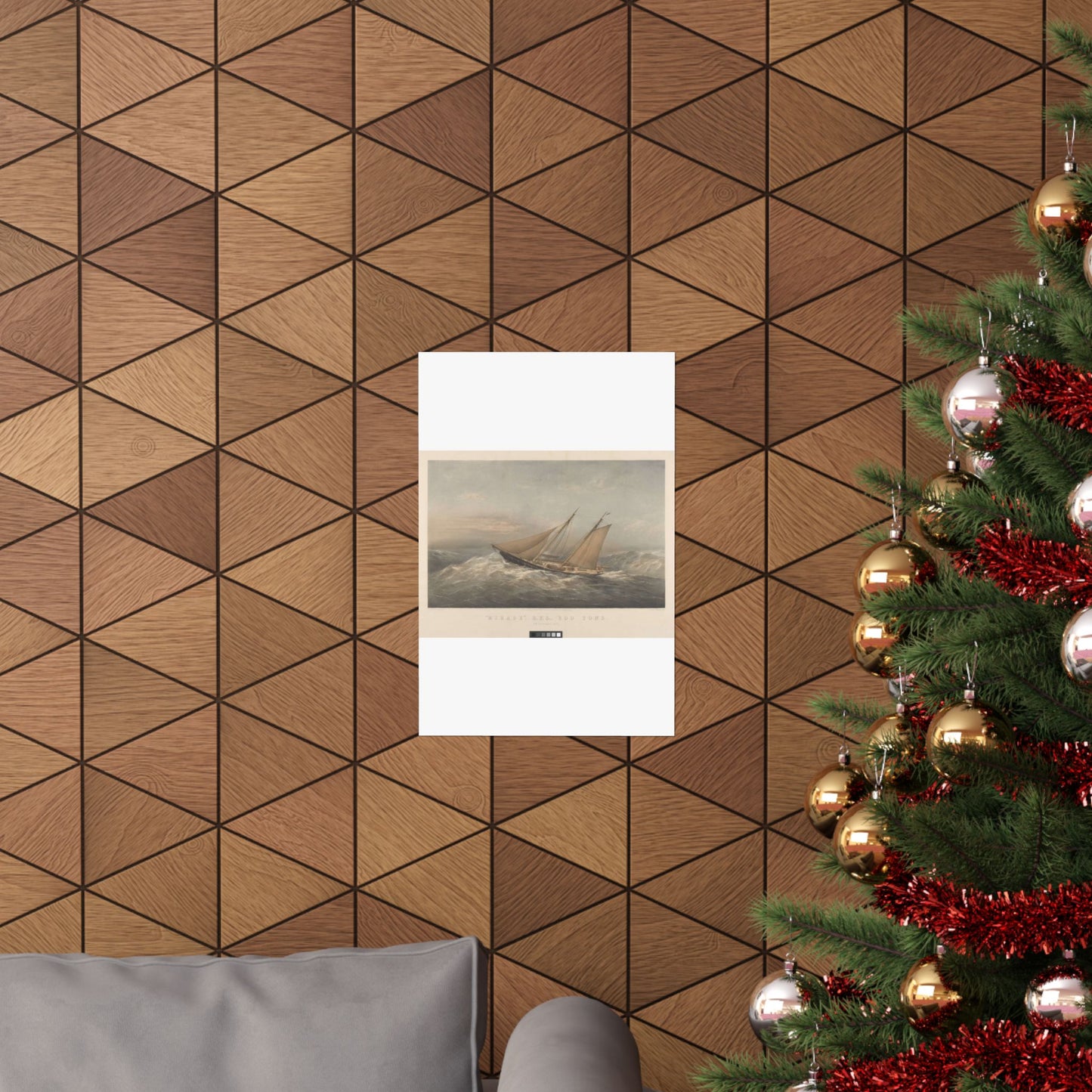 Mirage, R.Y.S., 200 Tons. 5th October 1872 RMG PY8772 High Quality Matte Wall Art Poster for Home, Office, Classroom