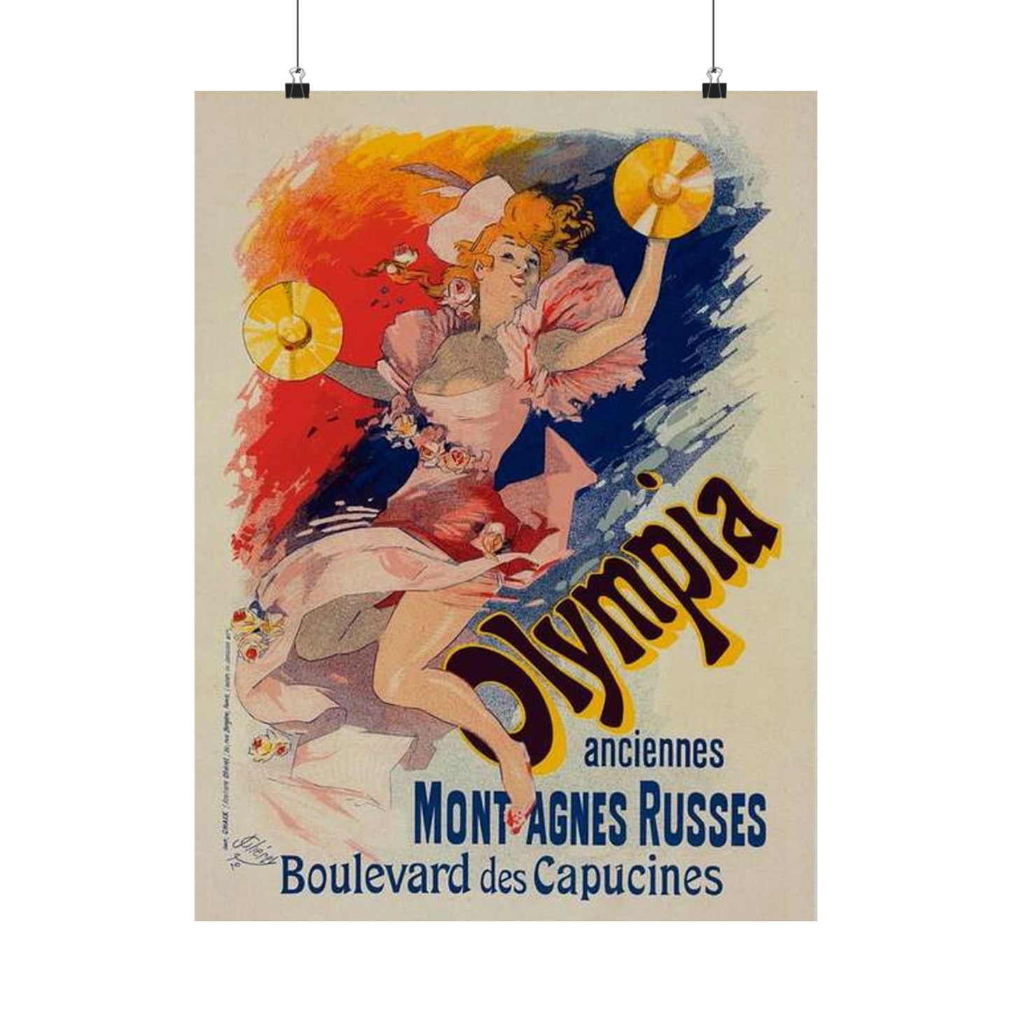 Affiche pour "Olympia". - Art nouveau public domain poster High Quality Matte Wall Art Poster for Home, Office, Classroom