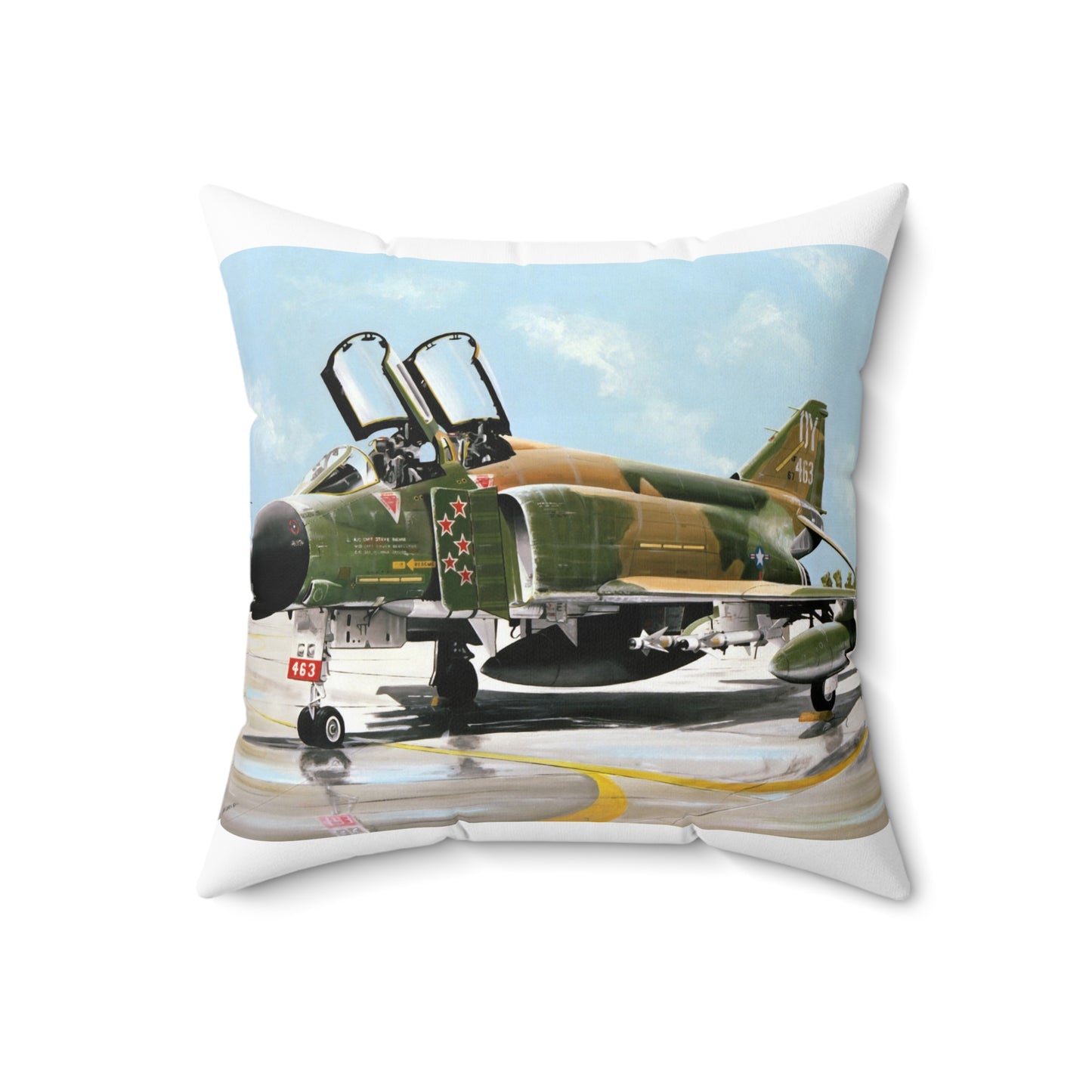 Artwork: "Splash Five" Artist: Paul Jones Decorative Accent Square Pillow
