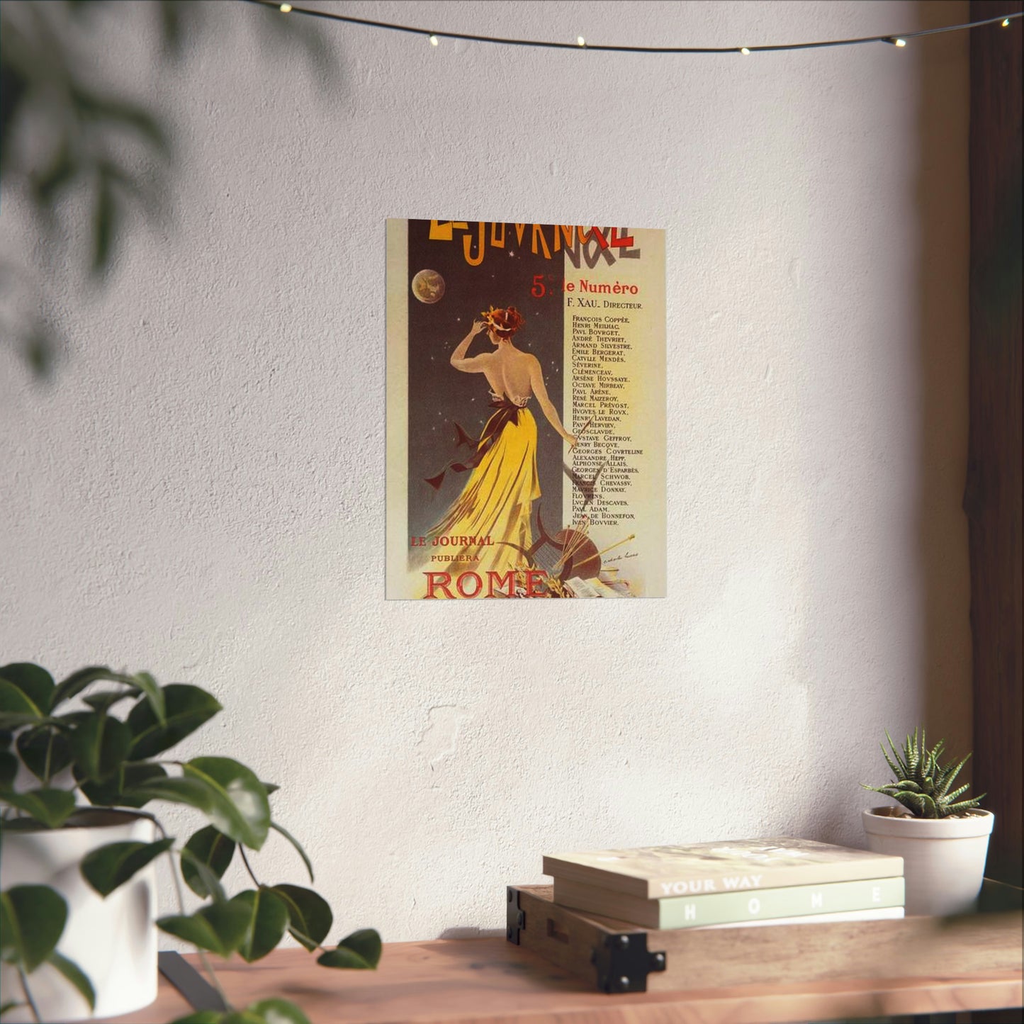 Affiche pour annoncer la publication de "Rome" dans Le Journal. High Quality Matte Wall Art Poster for Home, Office, Classroom