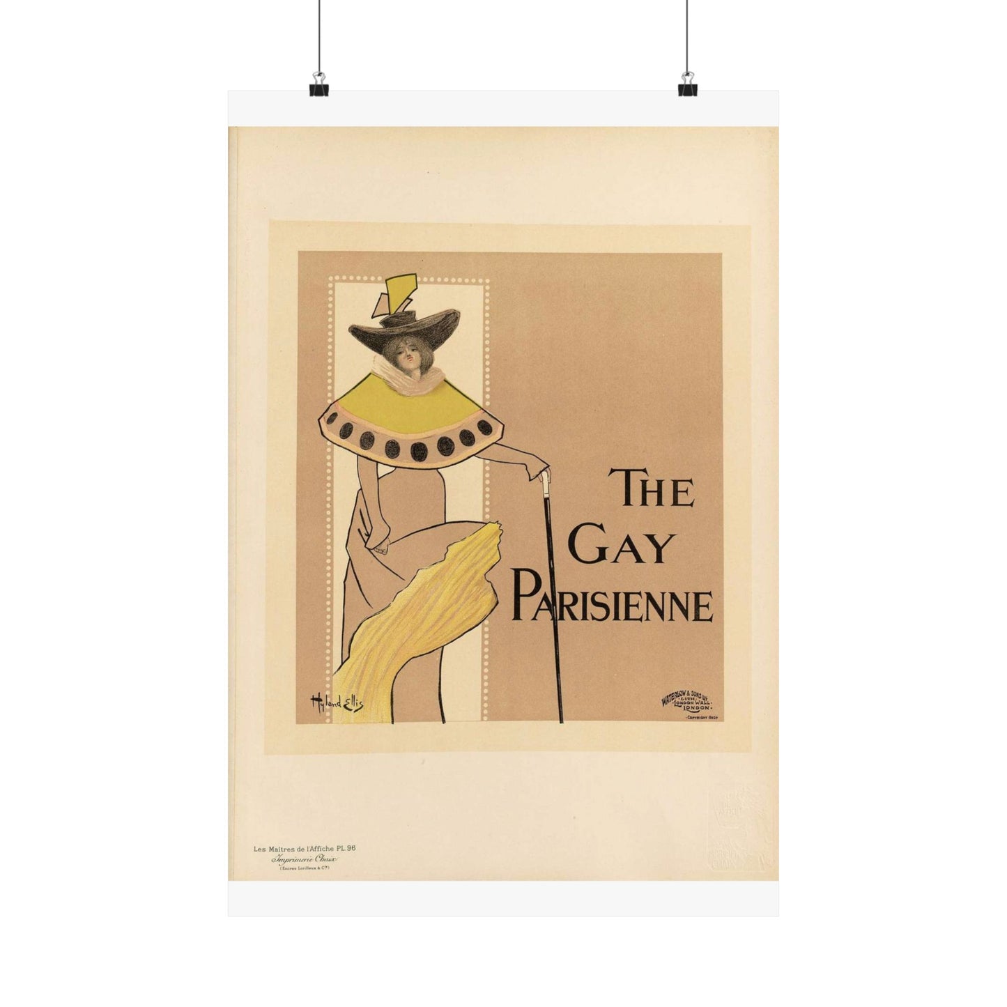 Maîtres de l'affiche V 2 - Pl 96 - Fred Hyland - Leigh Ellis High Quality Matte Wall Art Poster for Home, Office, Classroom
