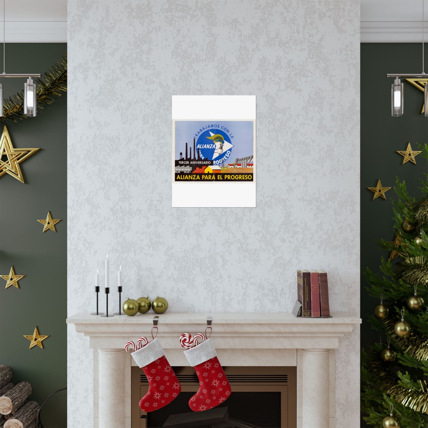 Alliance Posters, Cold War American Propaganda poster High Quality Matte Wall Art Poster for Home, Office, Classroom