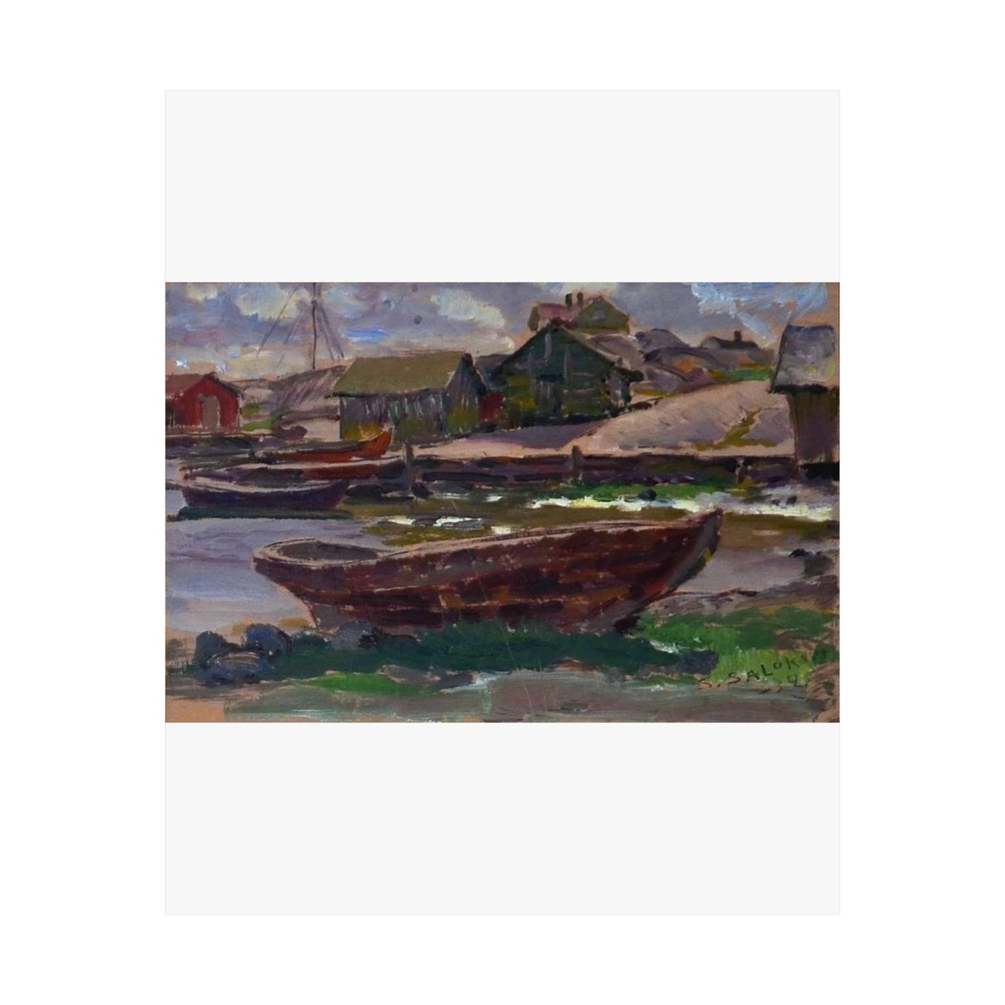 Kökar (Santeri Salokivi, 1934), Finland High Quality Matte Wall Art Poster for Home, Office, Classroom