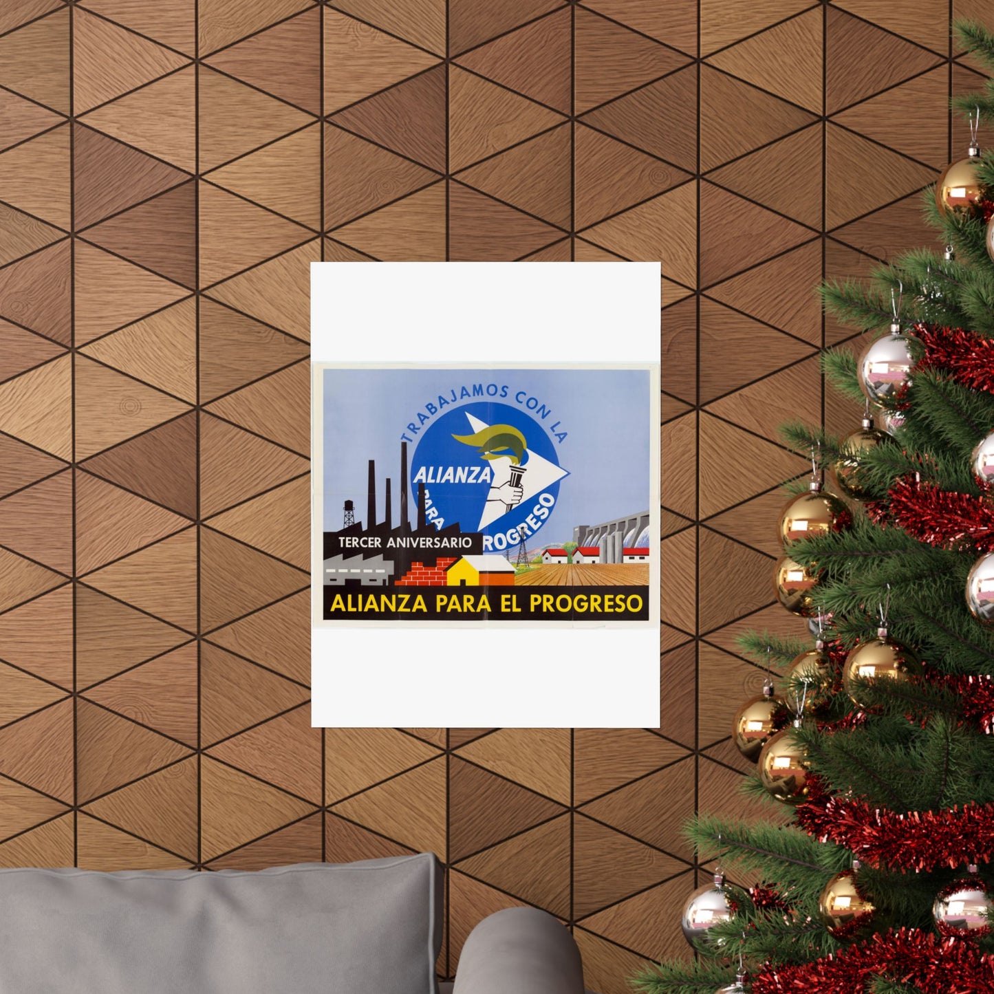 Alliance Posters, Cold War American Propaganda poster High Quality Matte Wall Art Poster for Home, Office, Classroom