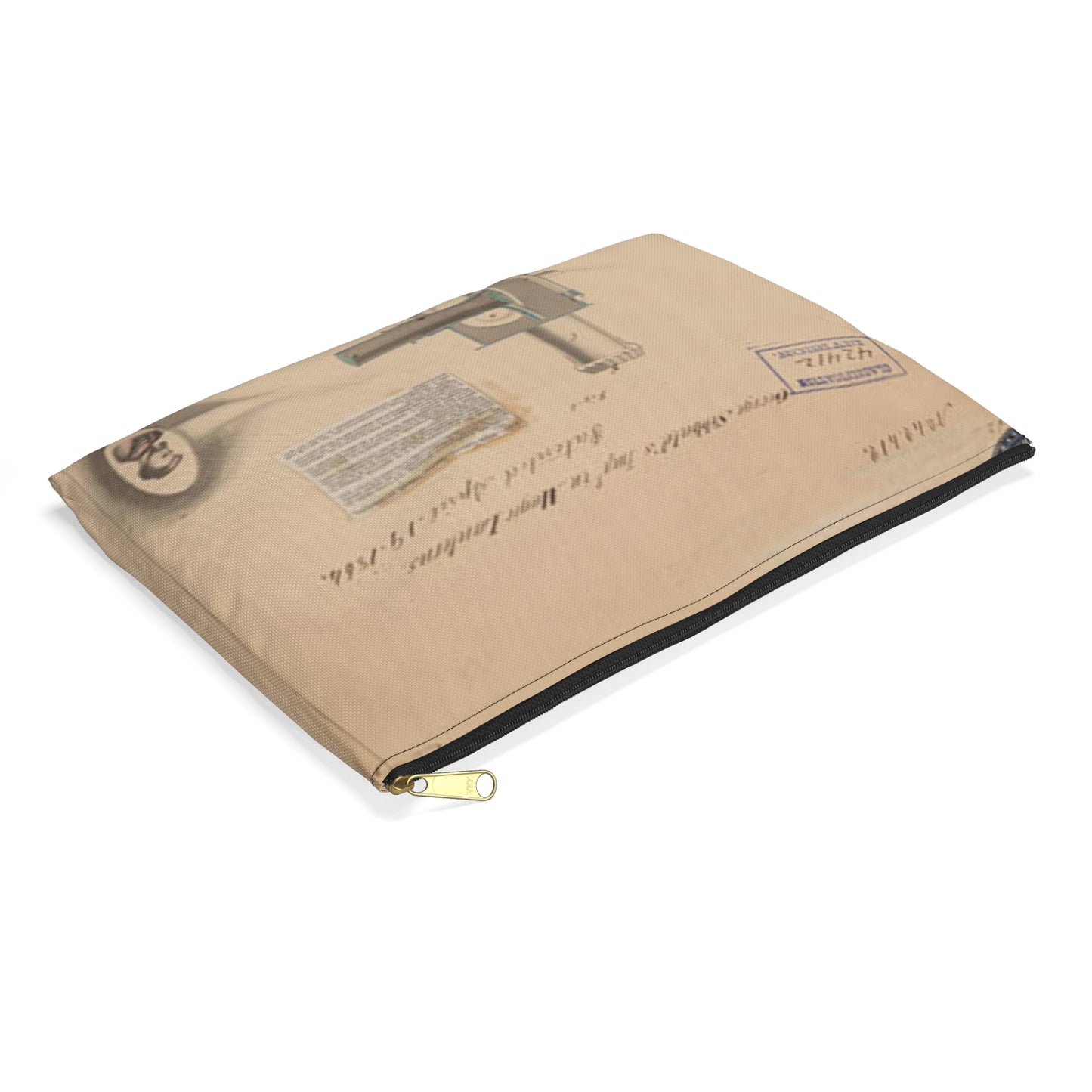 Patent drawing - Drawing of Improvement in Magic Lanterns Public domain image Large Organizer Pouch with Black Zipper