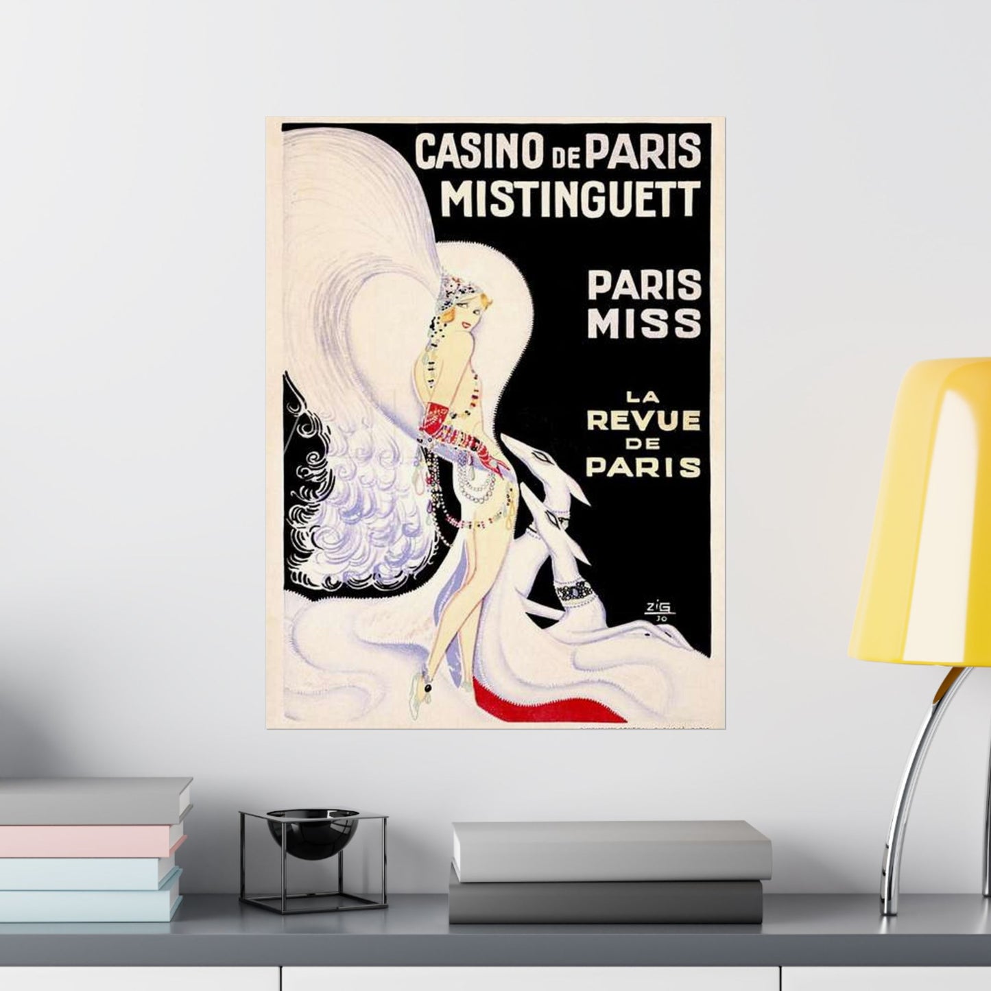 Louis Gaudin - La Revue de Paris 1930 High Quality Matte Wall Art Poster for Home, Office, Classroom