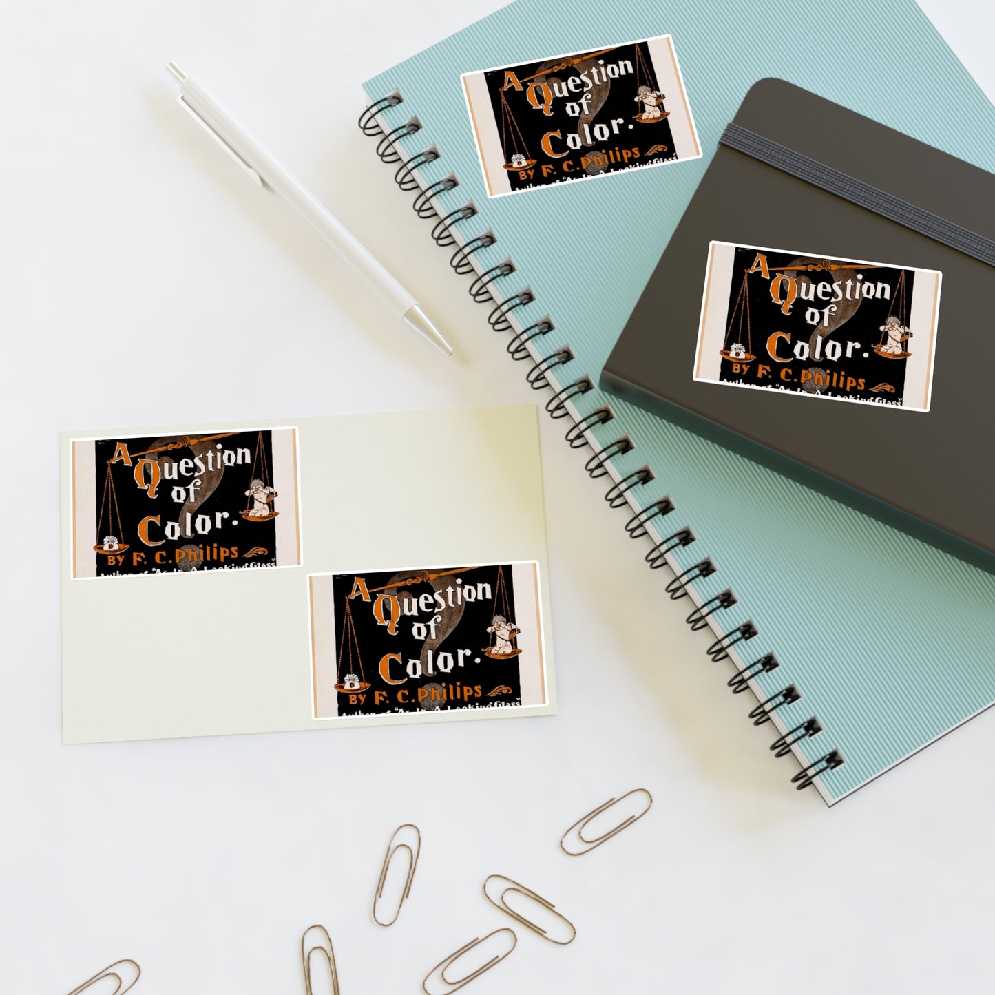 A question of color by F. C. Philips Laminated UV Protective Vinyl Stickers