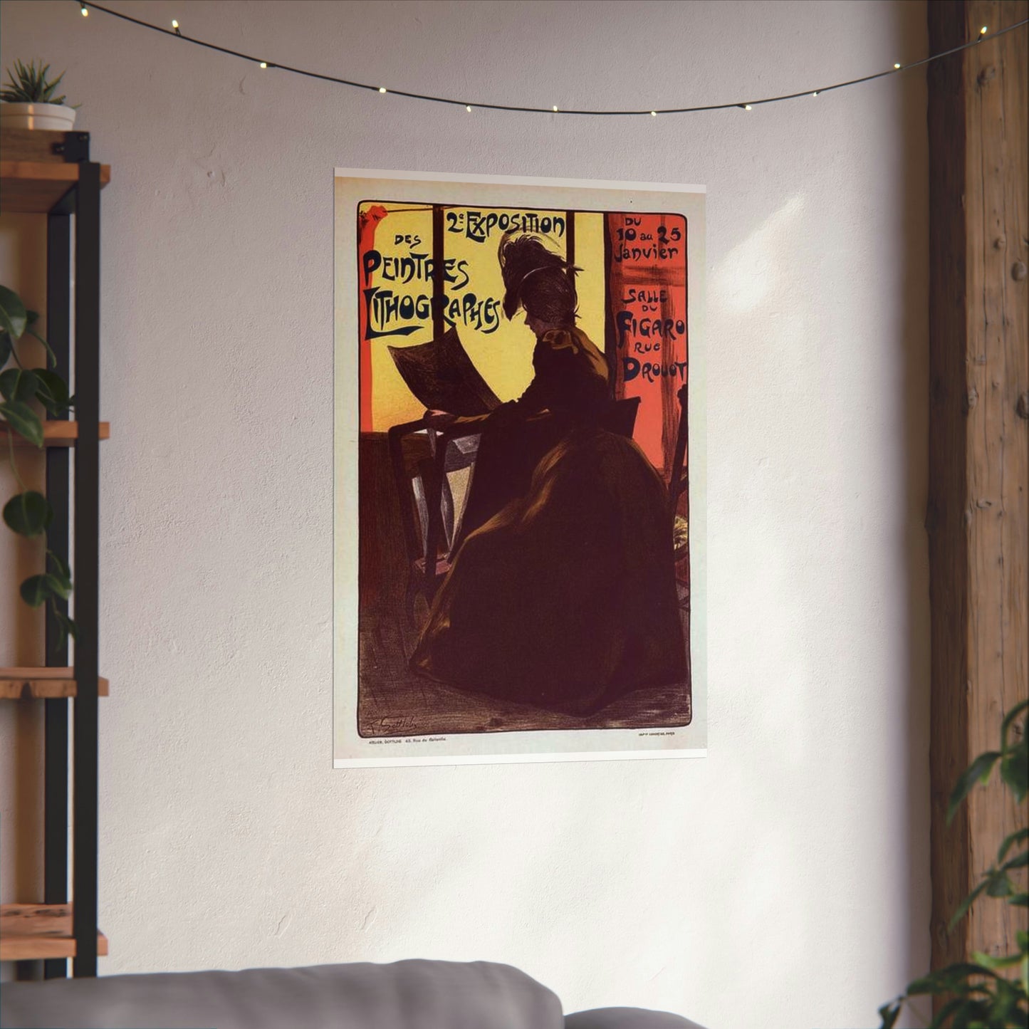 Affiche pour la "2e Exposition des Peintres-Lithographes". High Quality Matte Wall Art Poster for Home, Office, Classroom