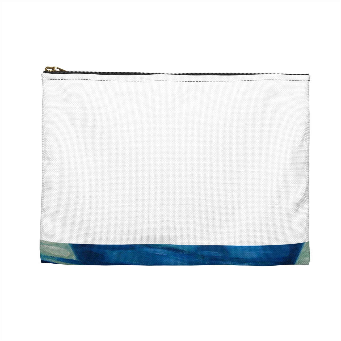 Magi veneetsia - A painting of boats in a harbor with buildings in the background Large Organizer Pouch with Black Zipper