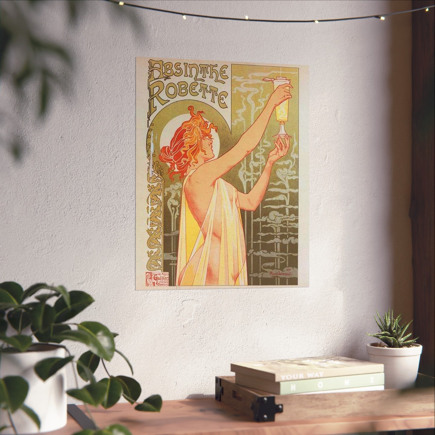 Affiche belge pour l' "Absinthe Robette". High Quality Matte Wall Art Poster for Home, Office, Classroom