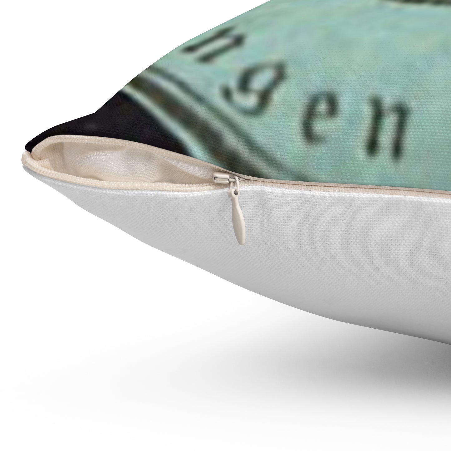 Oberamt Wangen Briefsiegel - public domain postal stamp scan Decorative Accent Square Pillow
