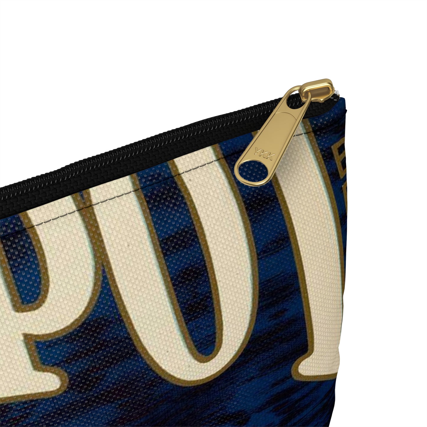 Greenspot Brand: Gold Buckle Association, East Highlands, California Large Organizer Pouch with Black Zipper