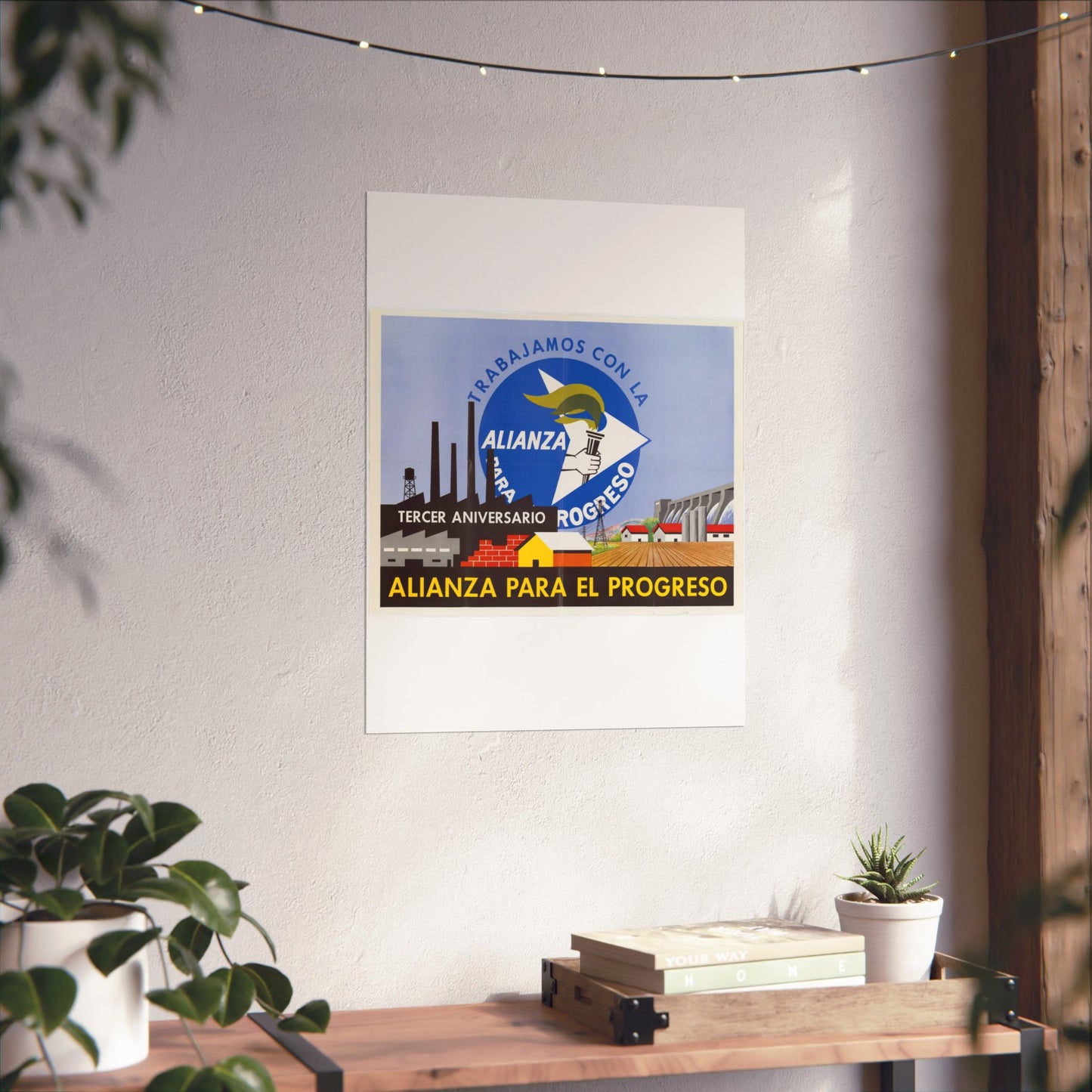 Alliance Posters, Cold War American Propaganda poster High Quality Matte Wall Art Poster for Home, Office, Classroom