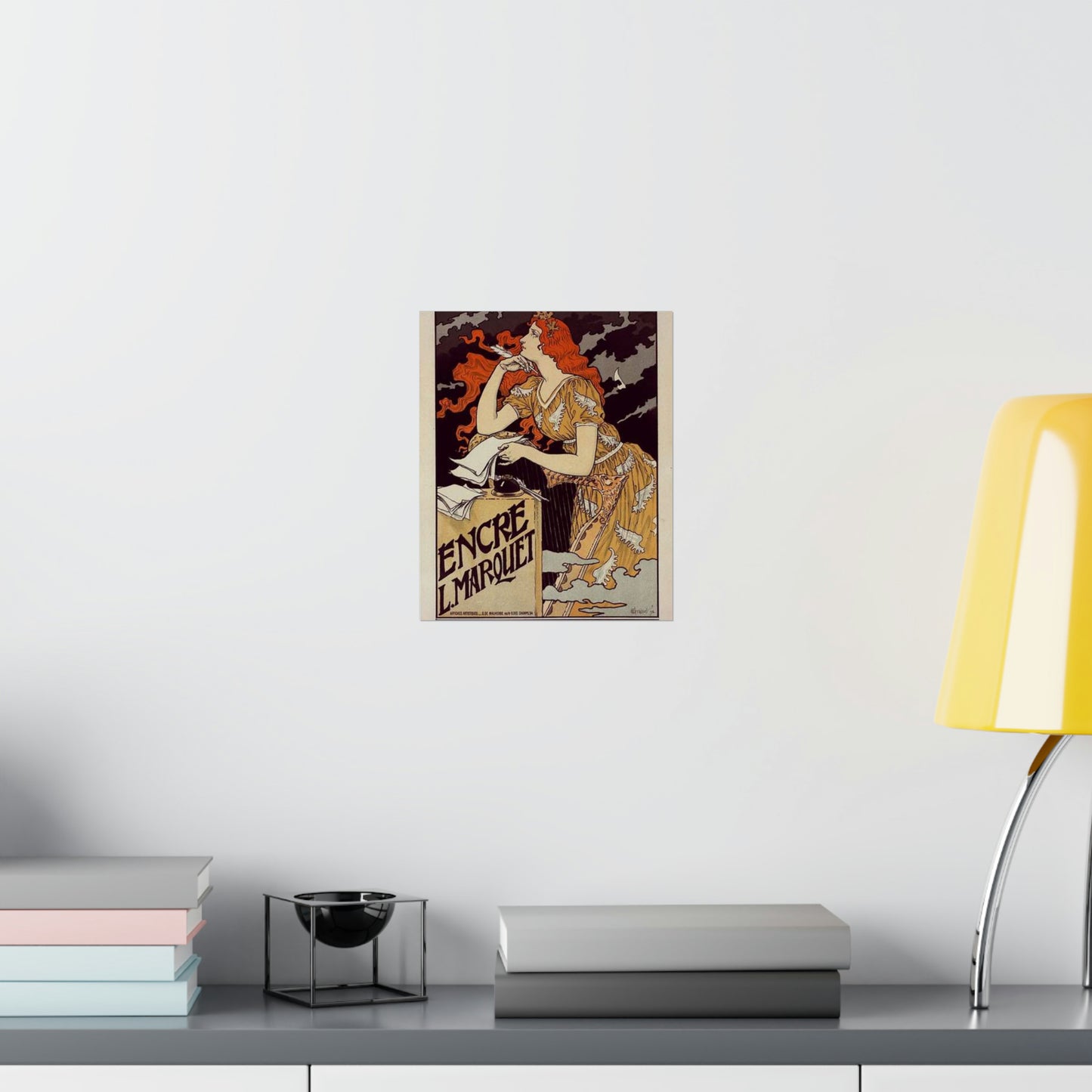 Affiche pour l' "Encre Marquet". High Quality Matte Wall Art Poster for Home, Office, Classroom