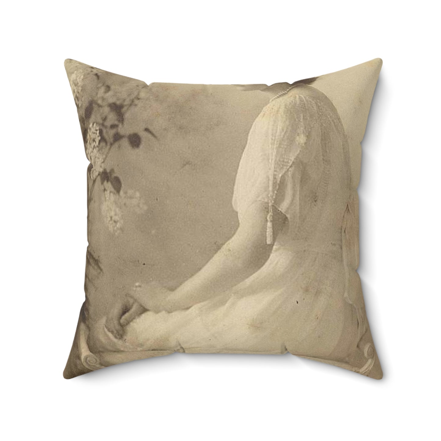 Tatyana Nikolaevna 1914 - Public domain portrait print Decorative Accent Square Pillow