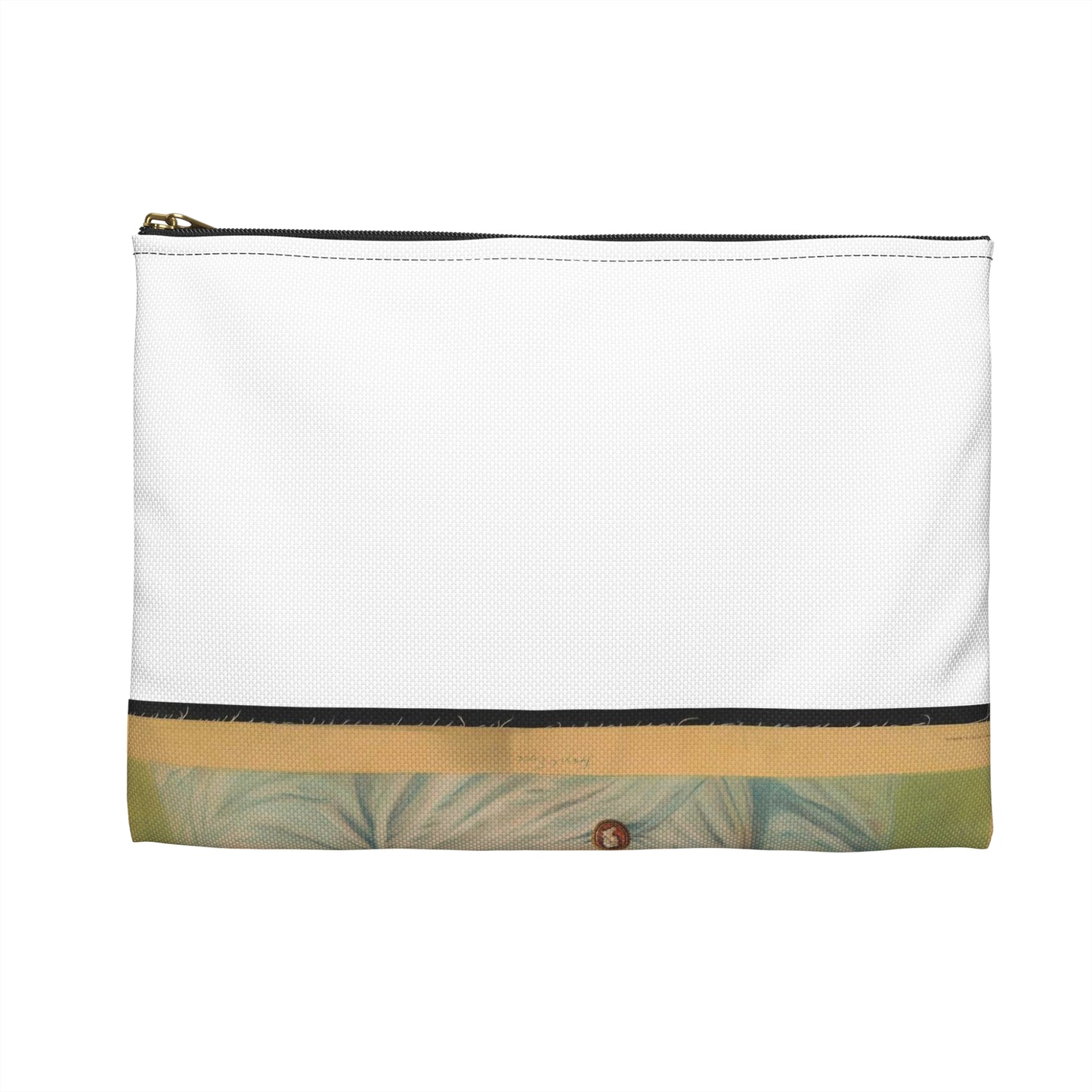 Hazel eyes - Print, Library of Congress collection Large Organizer Pouch with Black Zipper