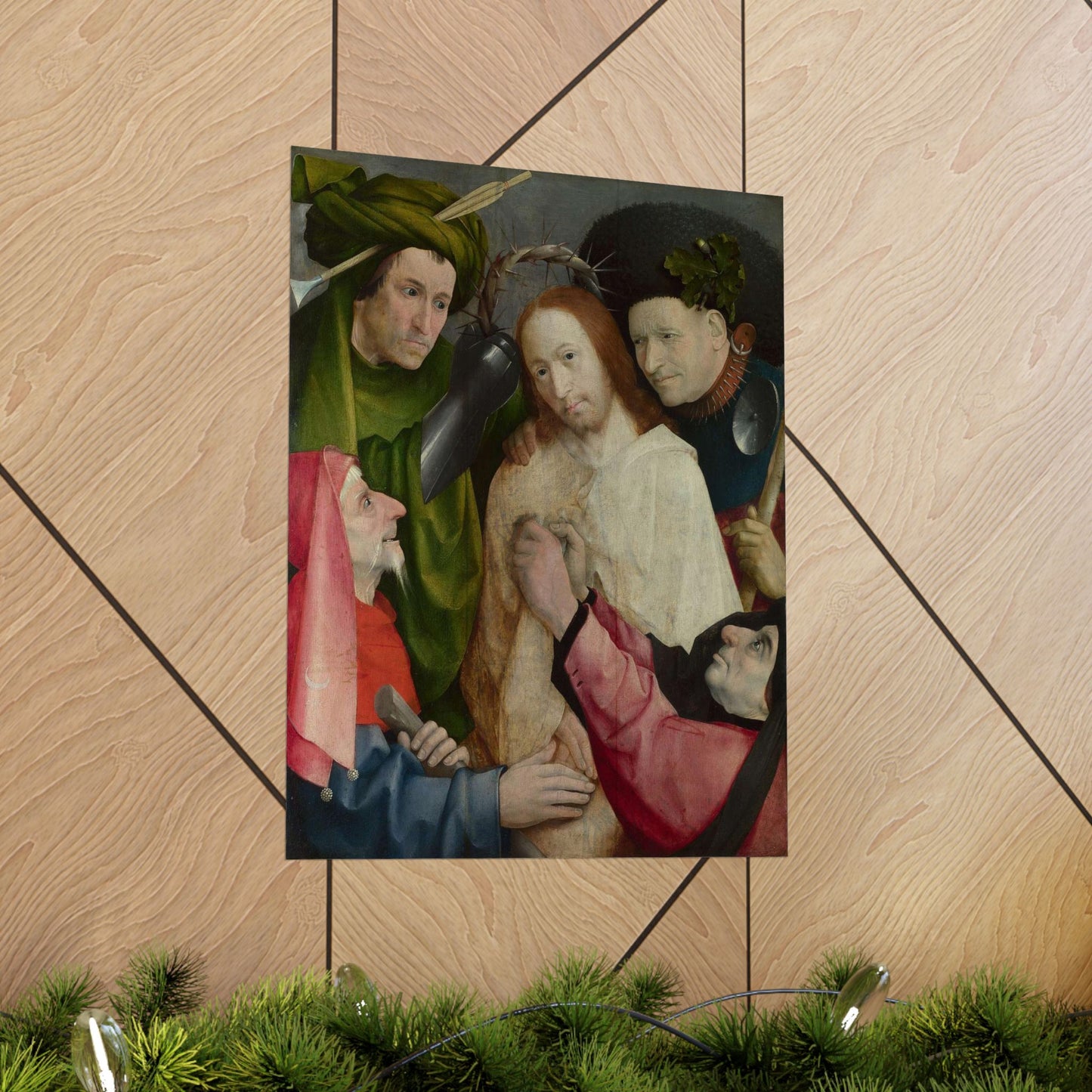 Hieronymus Bosch - Christ Mocked (The Crowning with Thorns) - Google Art Project High Quality Matte Wall Art Poster for Home, Office, Classroom