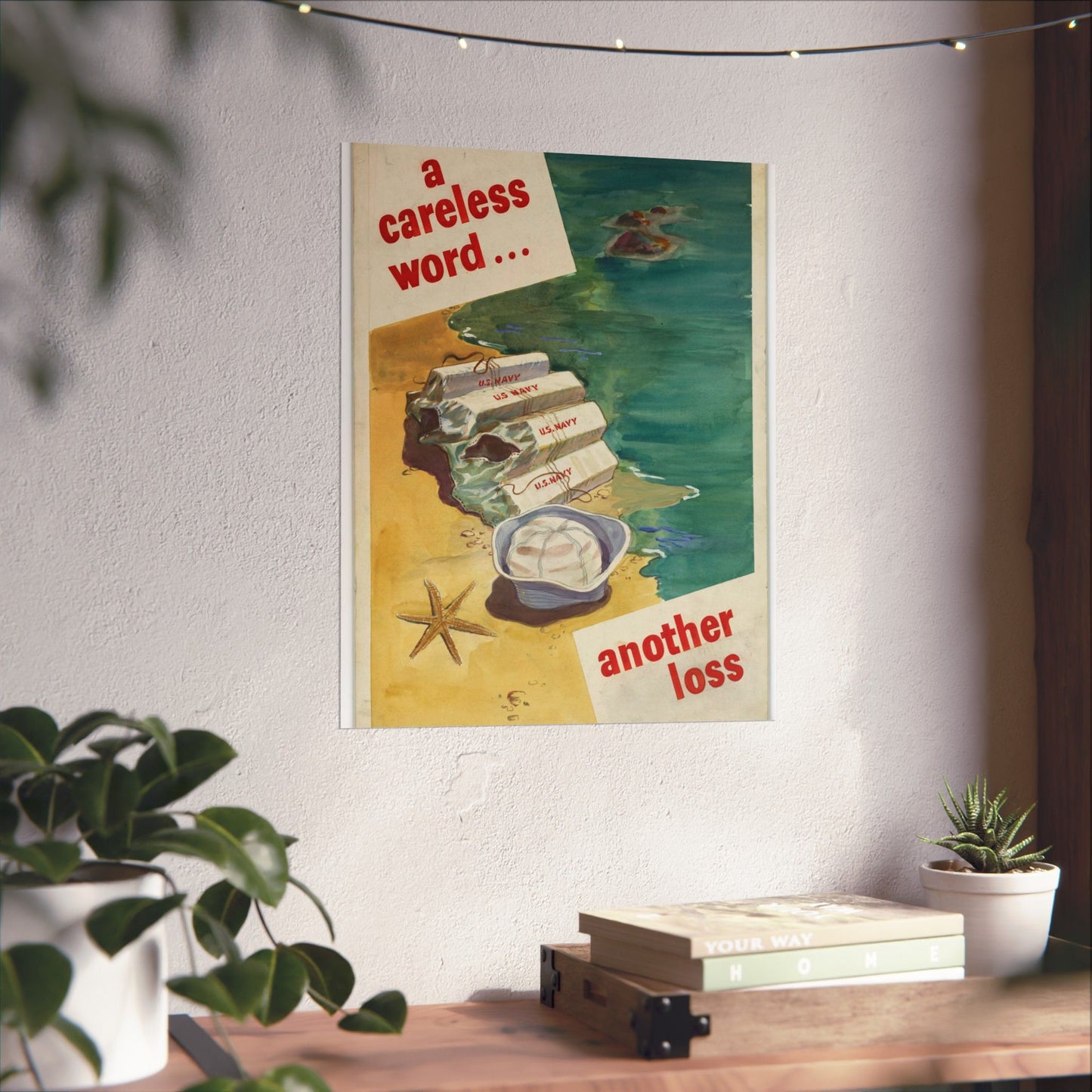 A Careless Word... Another Loss High Quality Matte Wall Art Poster for Home, Office, Classroom