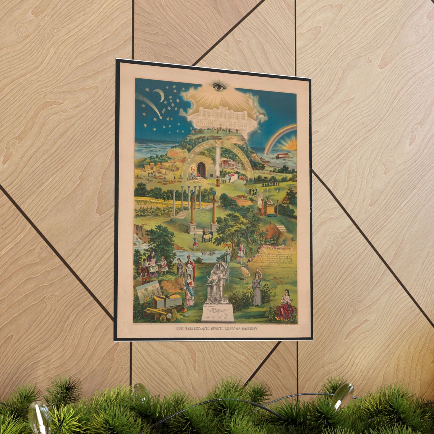 Our emblematic mystic light of masonry High Quality Matte Wall Art Poster for Home, Office, Classroom