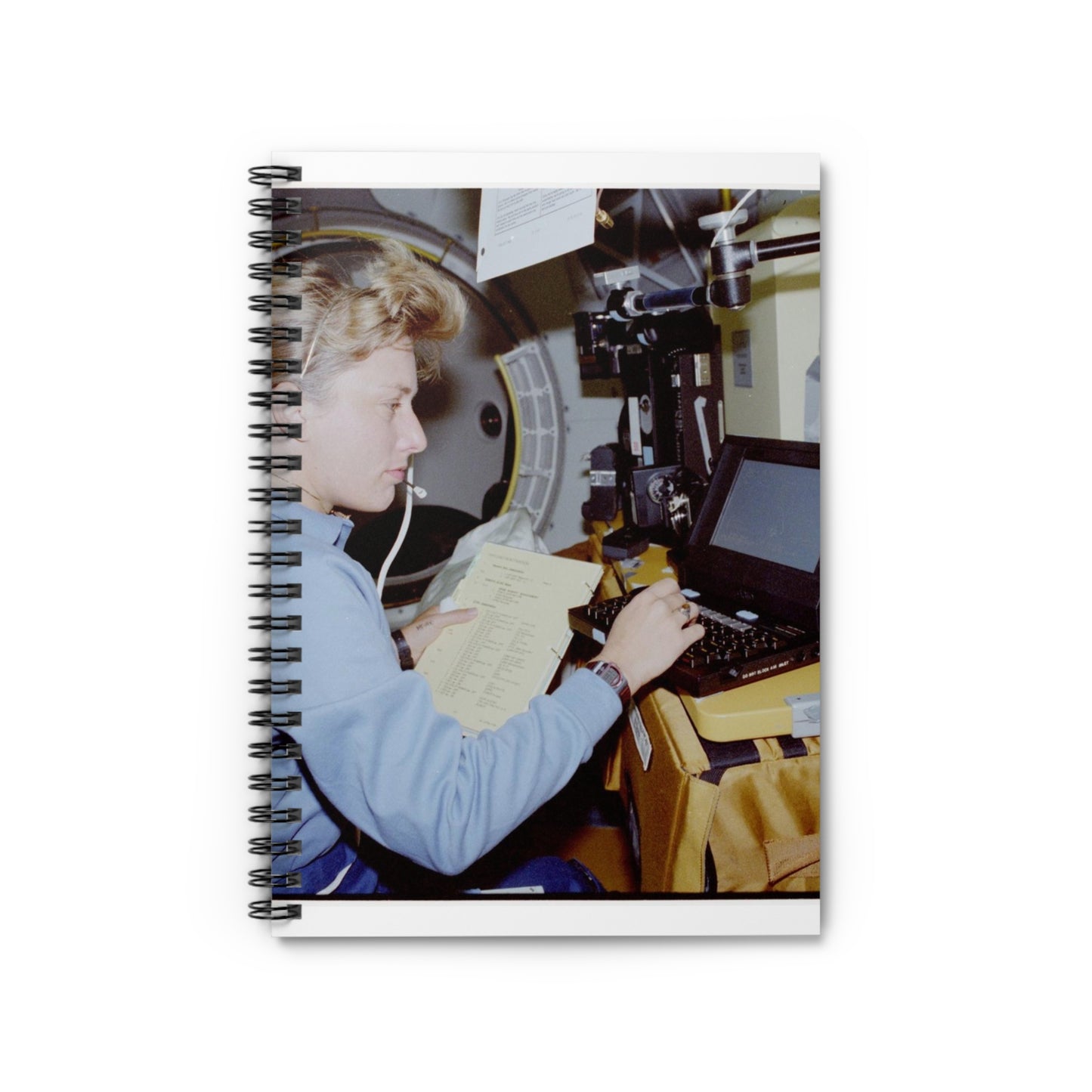 S47-238-020 - STS-047 - Public domain NASA photogrpaph Spiral Bound Ruled Notebook with Printed Cover