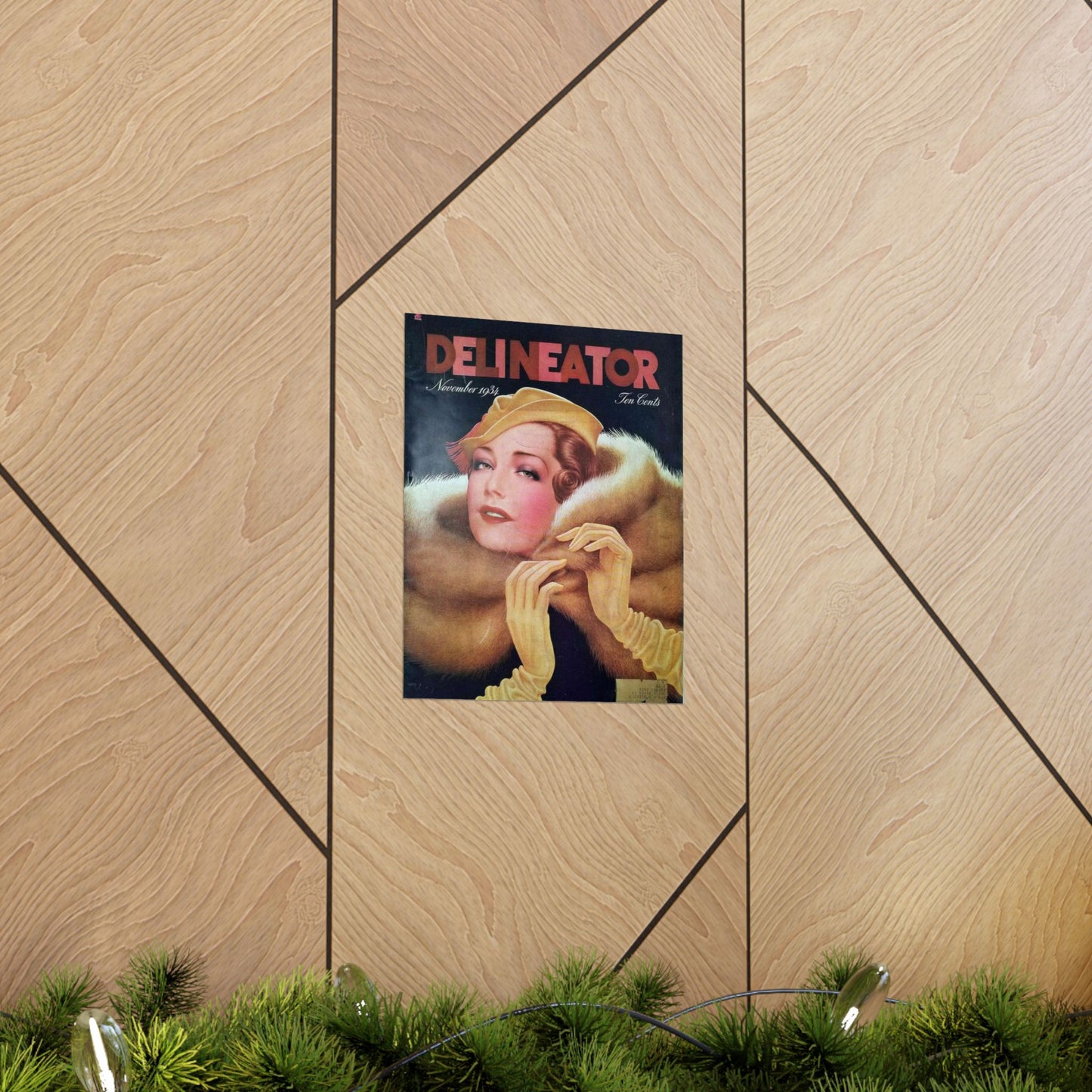 Delineator 1934-11 - Art Deco public domain image High Quality Matte Wall Art Poster for Home, Office, Classroom