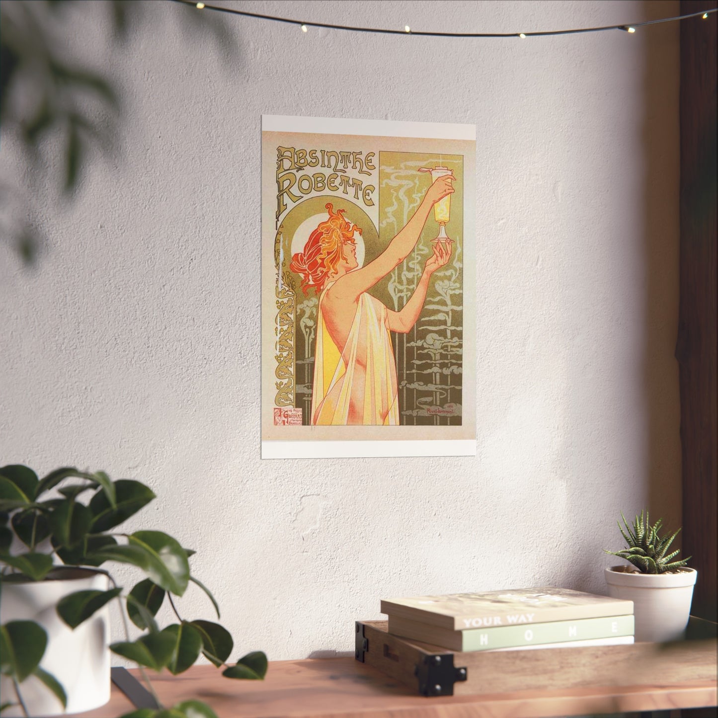Affiche belge pour l' "Absinthe Robette". High Quality Matte Wall Art Poster for Home, Office, Classroom