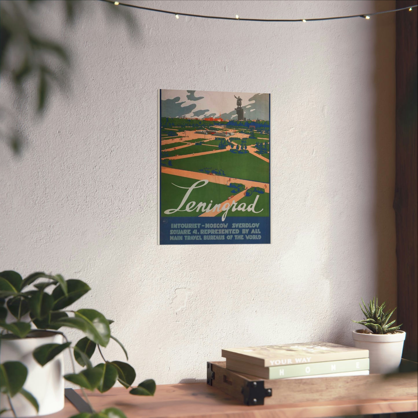 Leningrad (Travel poster), Art Deco Poster High Quality Matte Wall Art Poster for Home, Office, Classroom