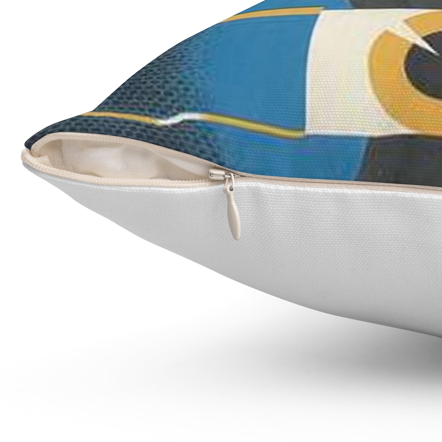 When Handling Arms Look First - Prevent Accidents Art.IWMPST2895 Decorative Accent Square Pillow