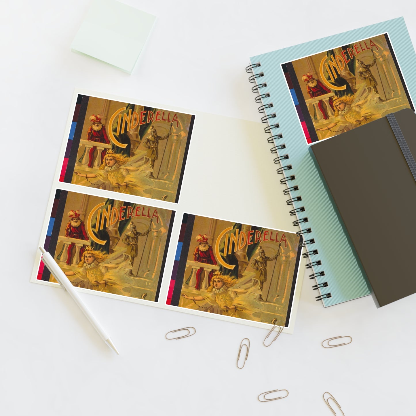 Cinderella / /W.B. Conkey Company, Chicago-New York. Laminated UV Protective Vinyl Stickers