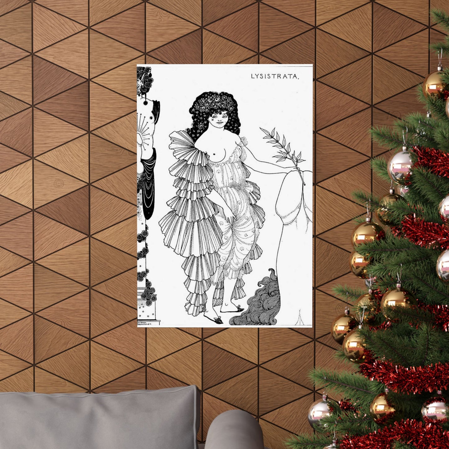 Lysistrata - Public domain botanical illustration High Quality Matte Wall Art Poster for Home, Office, Classroom