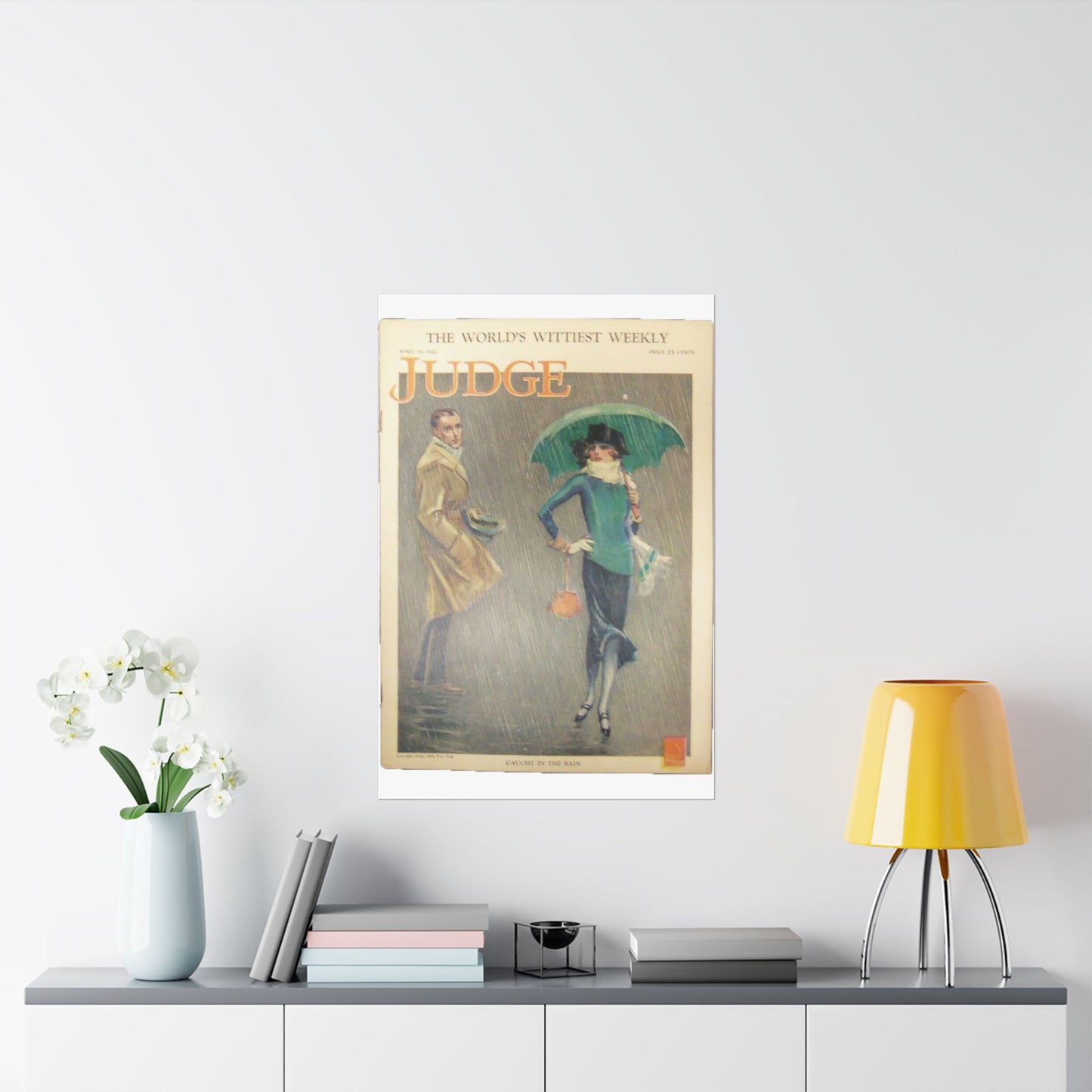 JudgeMagazine19Apr1924 - Art Deco public domain image High Quality Matte Wall Art Poster for Home, Office, Classroom
